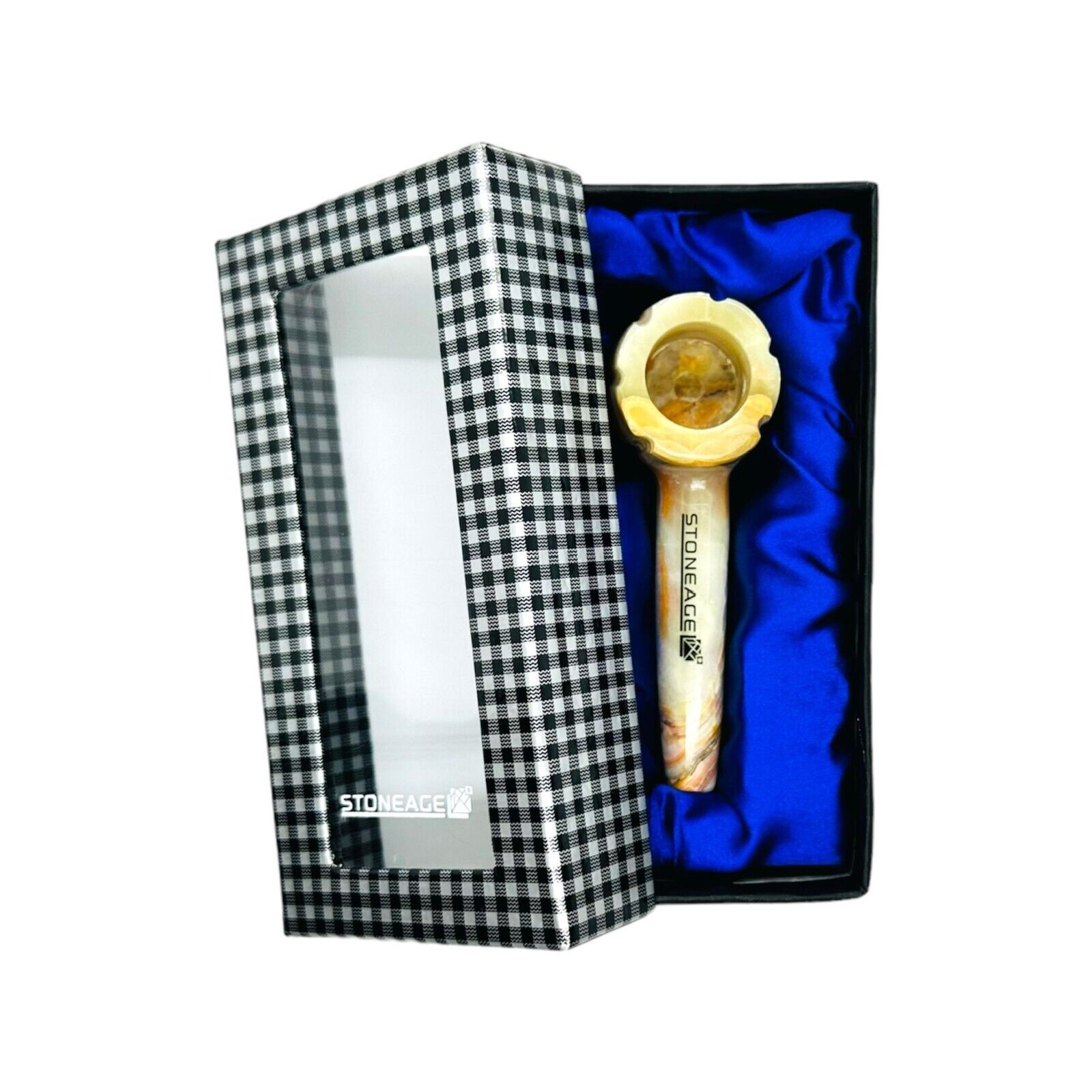 StoneAge Handmade Tobacco Pipe - Model: Bowl Design, Includes Gift Box