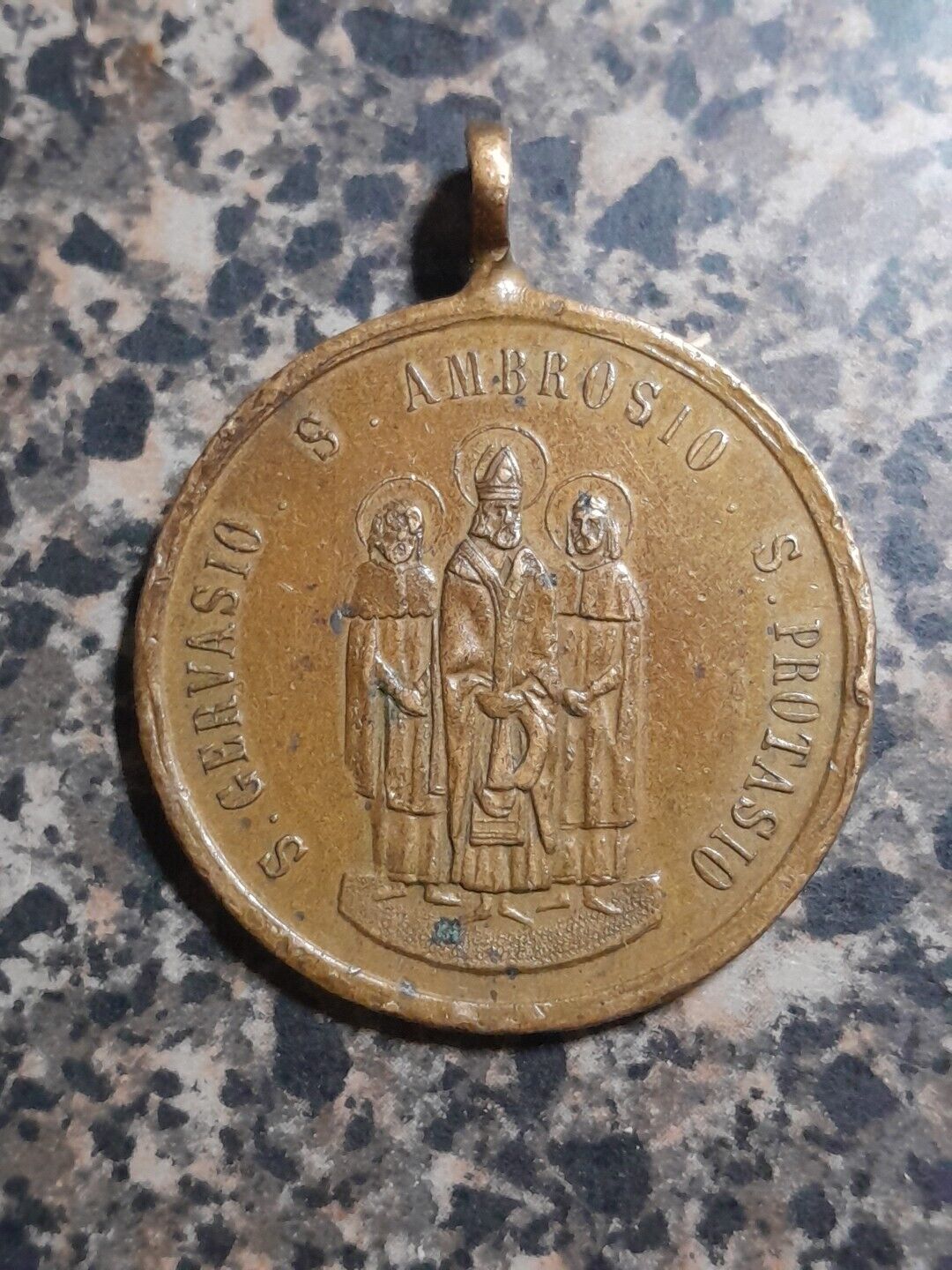 Vintage S. Gervasio S. Ambrosio S. Protasio Solenne Delle Reliquie Medal