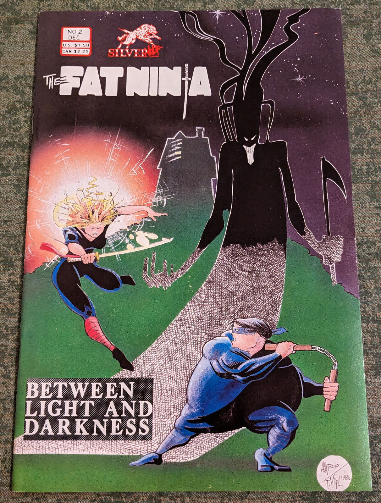 The Fat Ninja #2 - original comic book - 1986 - Silverwolf Comics