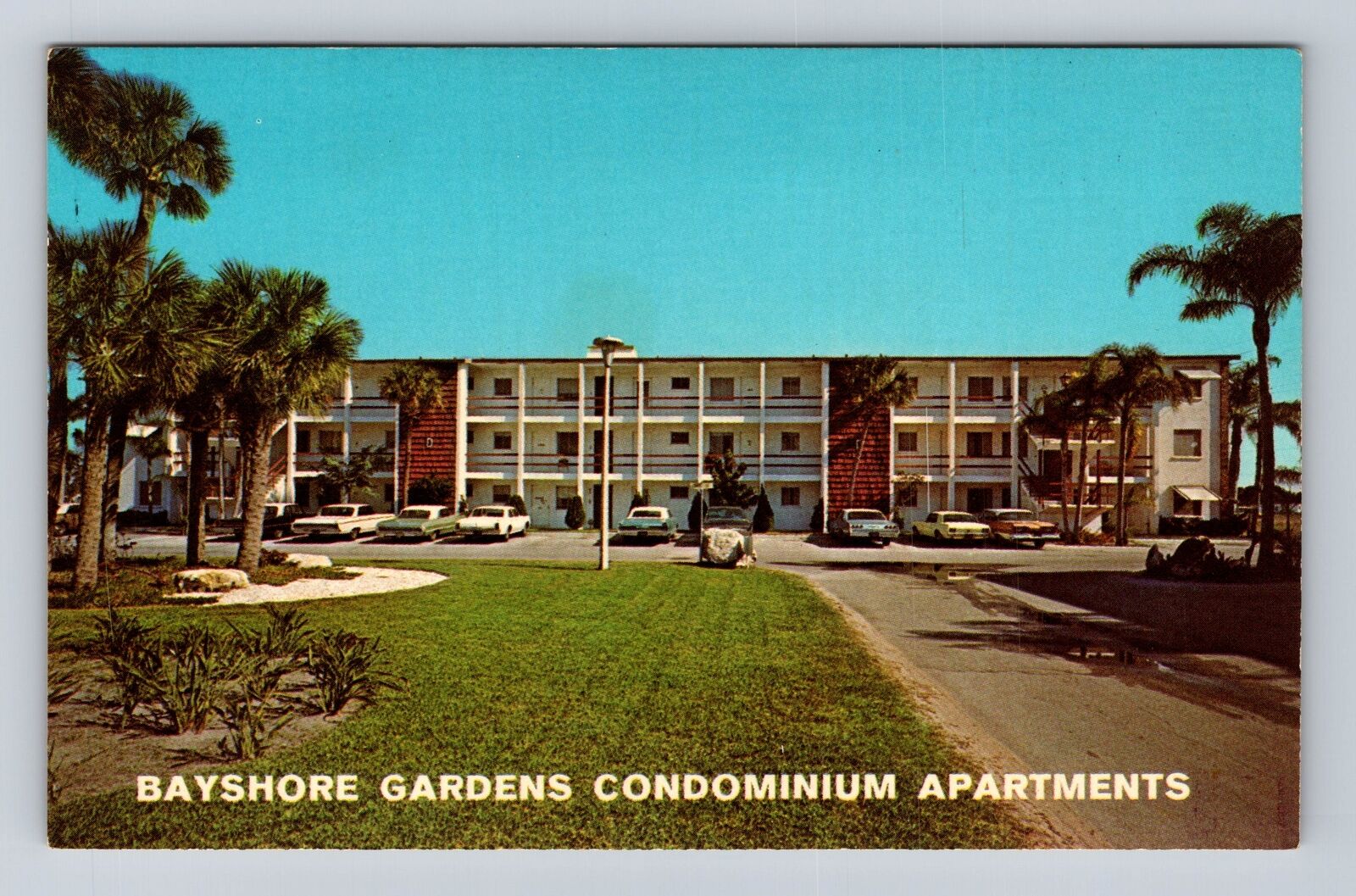 Sarasota FL-Florida, Bayshore Gardens Condominium Apartments, Vintage Postcard