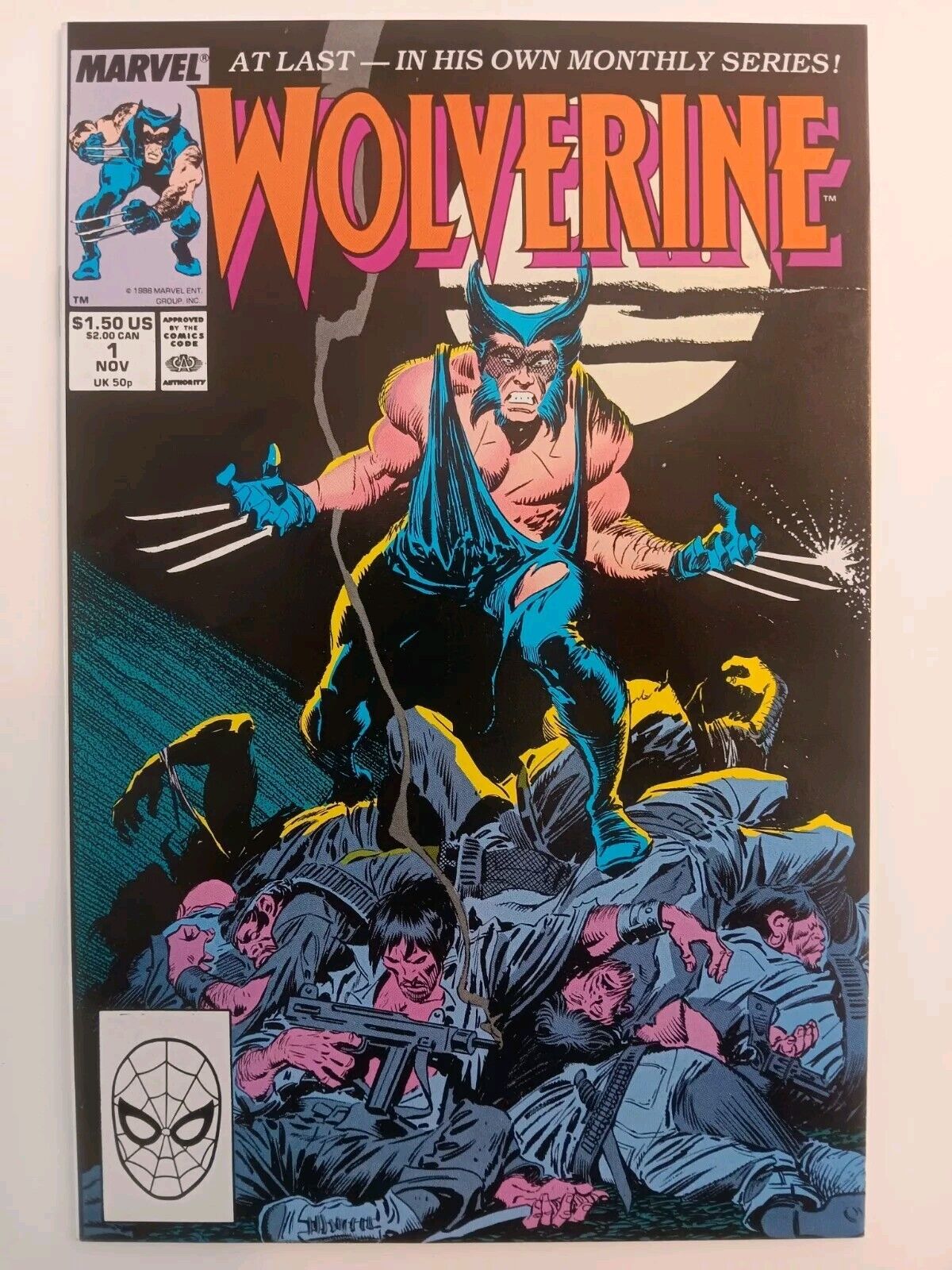 Wolverine # 1 Key 1st Patch Madripoor 1988 Marvel MCU Claremont Buscema Byrne