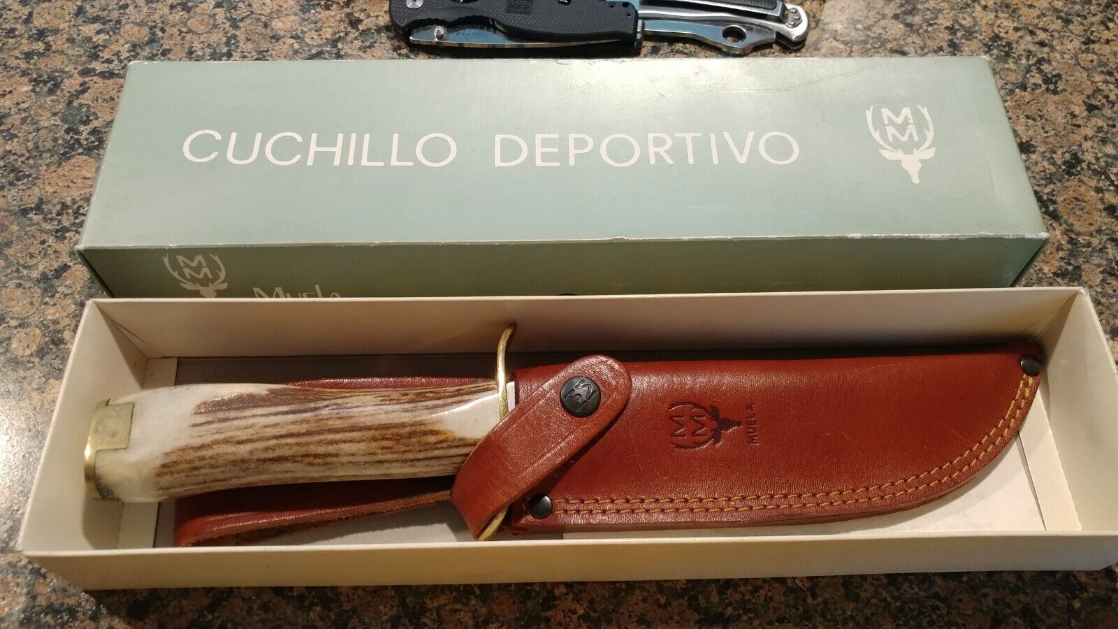 Vintage Muela Cuchillo Deportivo Bowie Knife