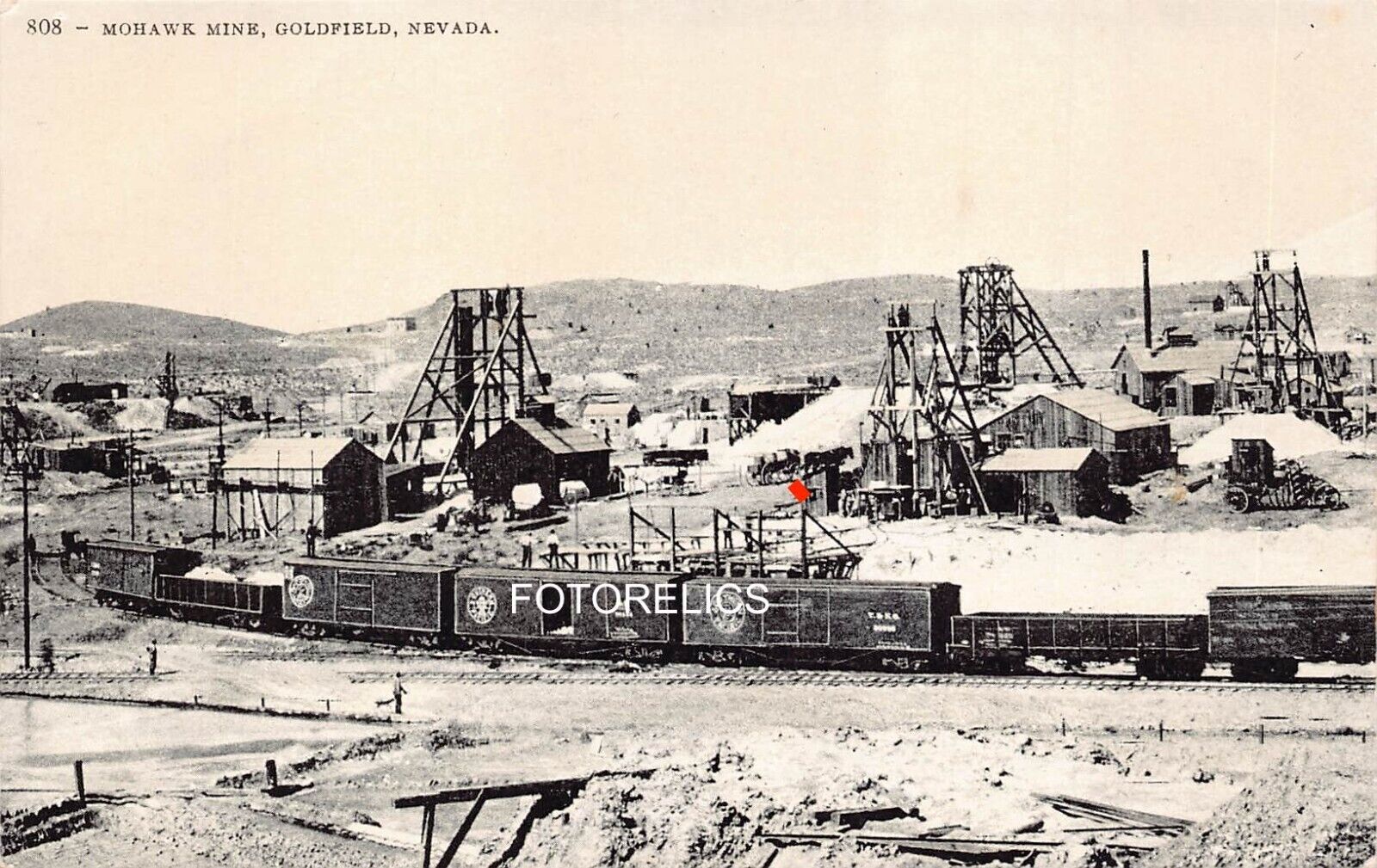 Mohawk Mine Goldfield Nevada - Early Mitchell Card