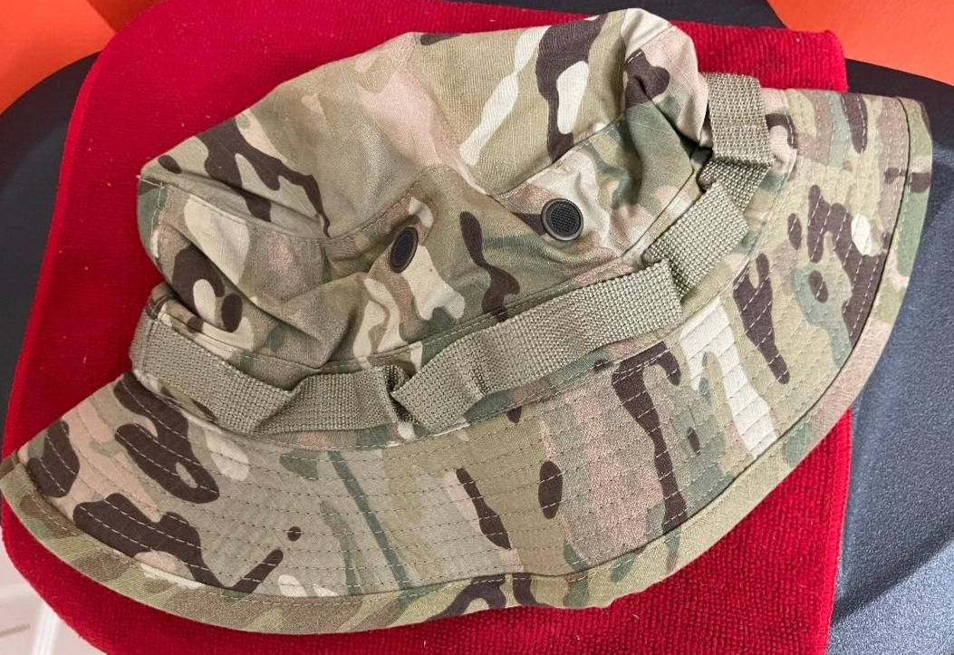 US Military Multi Cam Sun (Boonie) Hat (Size 7-1/2) - Unused Surplus