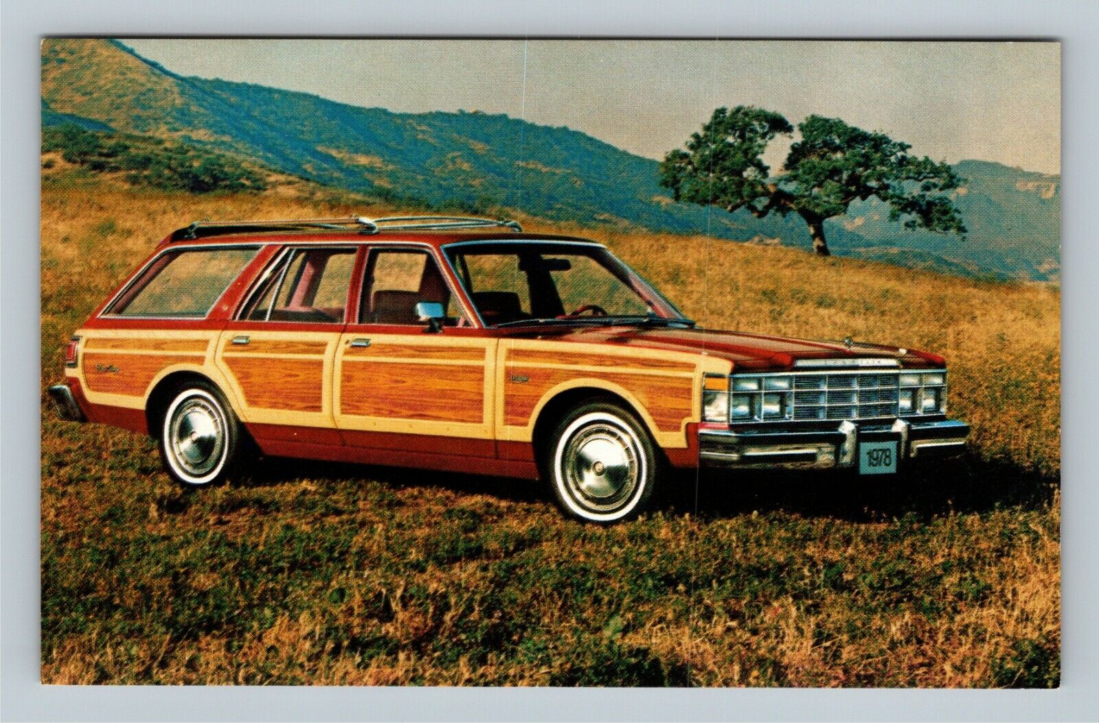 Automobiles-1978 Chrysler Le Baron Town And Country Wagon, Vintage Postcard