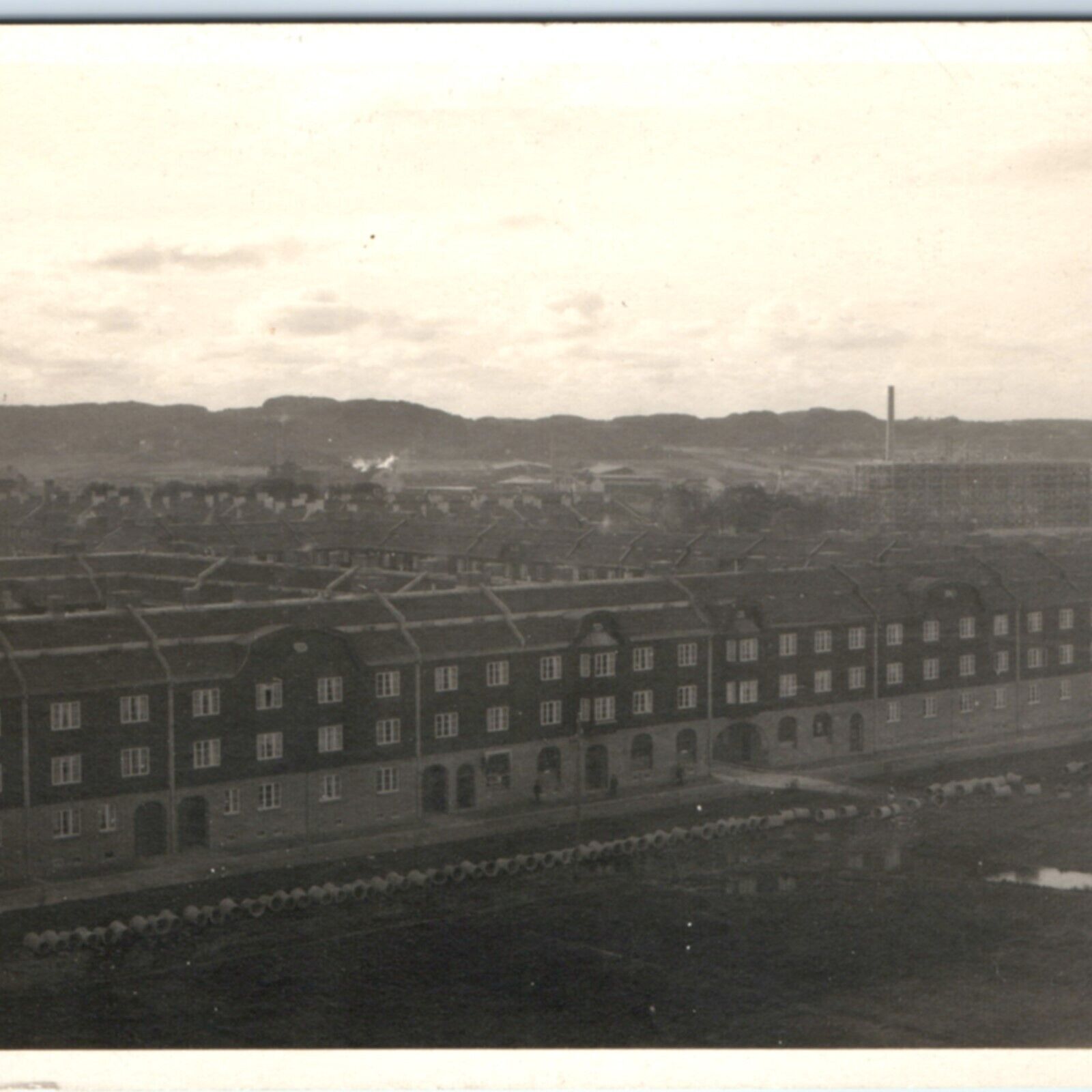 c1910s Huge Unknown Residence Building RPPC Asylum? Real Photo Postcard A134