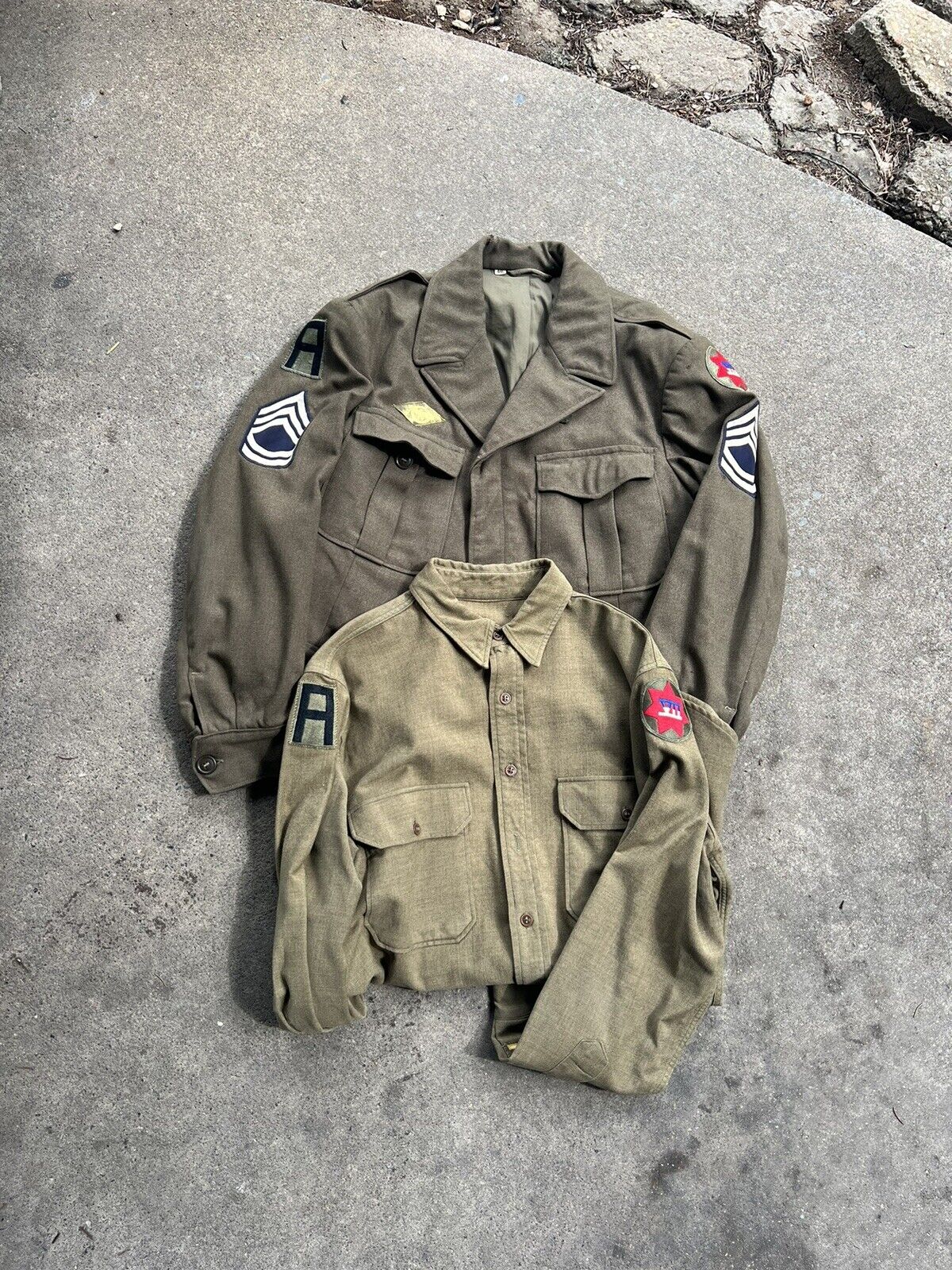 WW2 US 1st Army Ike Jacket / Shirt Set (V46