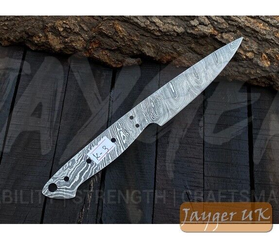 Handmade Kitchen Knife Blade-Damascus Steel heat treated Blank-Paring Knife-K3