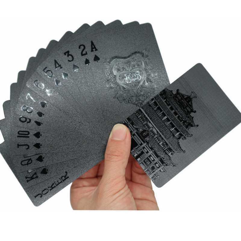 2 Decks Black Playing Cards Deck Frosting Black Diamond Poker Limited Edition