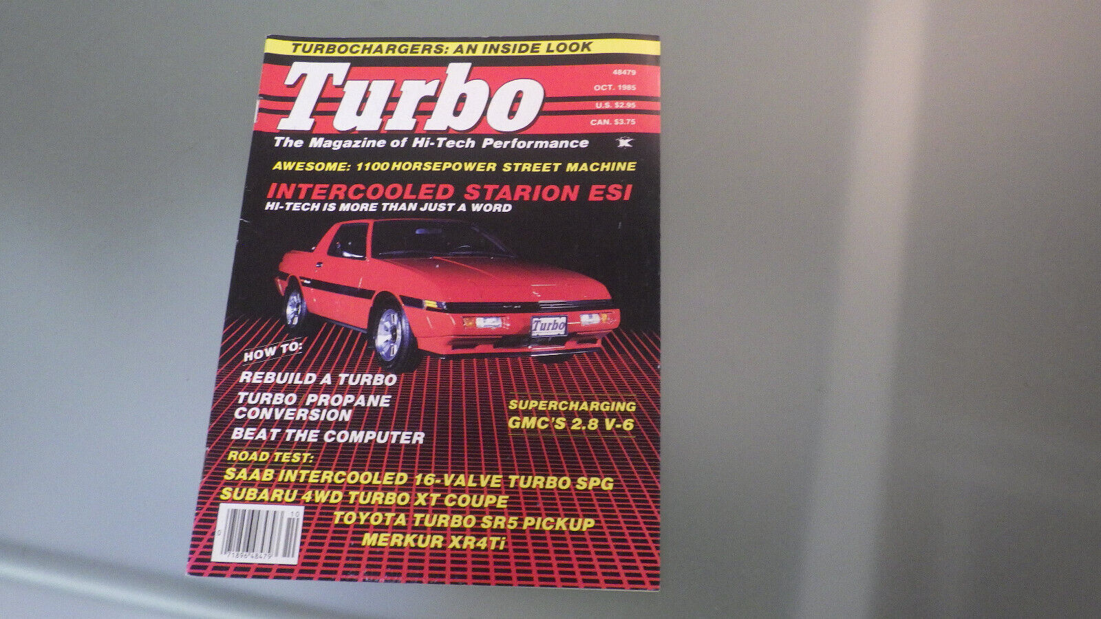 Vtg 1985 TURBO Magazine of Hi-Tech Performance * See Pics for Contents chargers