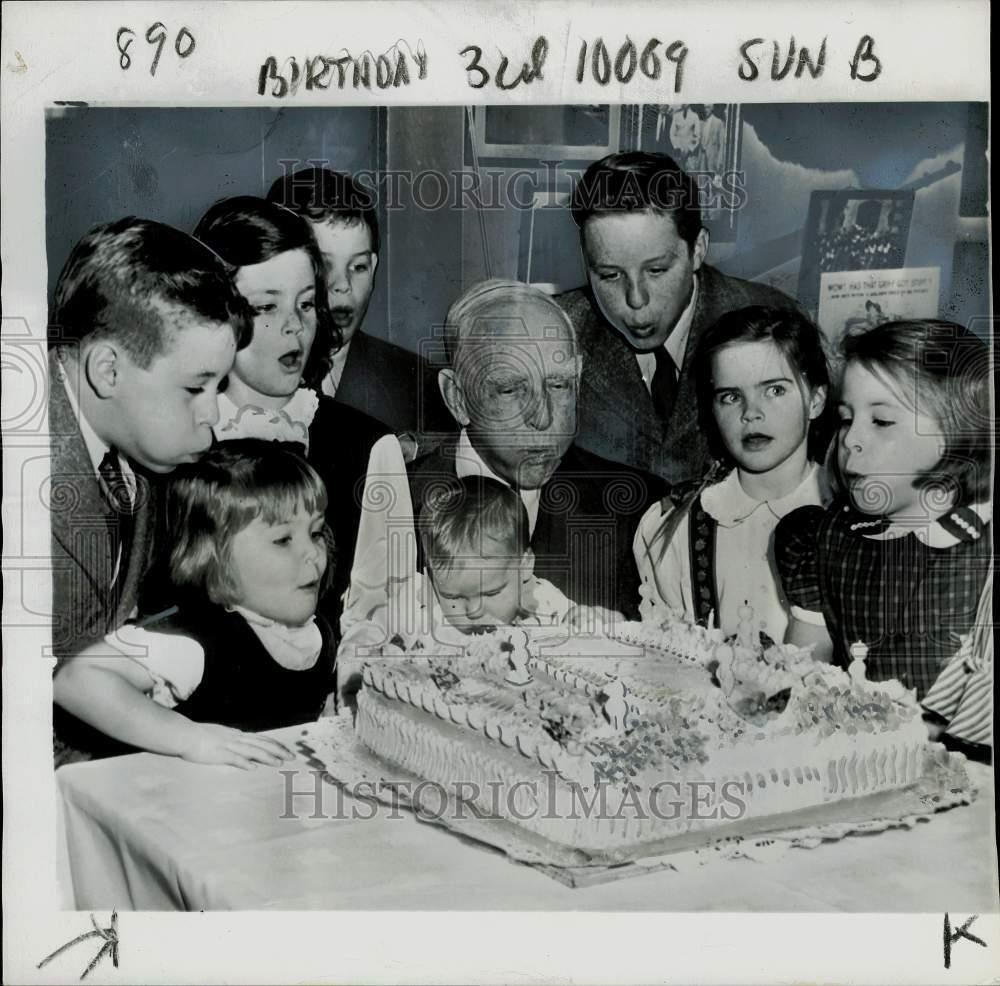1950 Press Photo Washington Senators President Clark Griffith & Family Celebrate