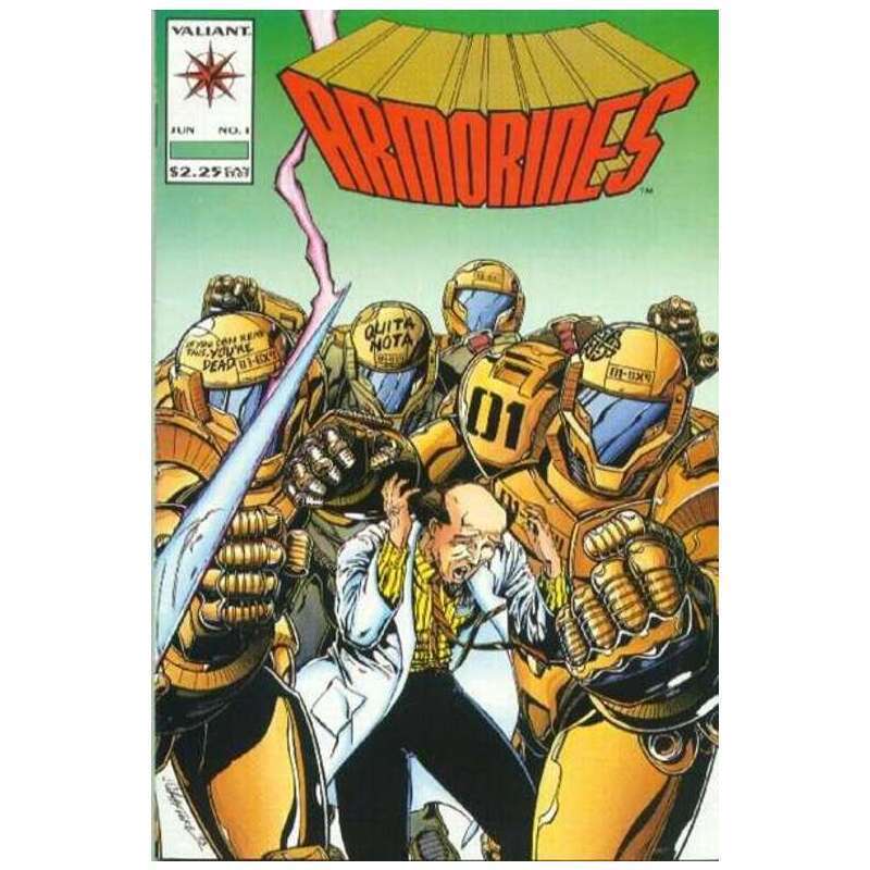 Armorines #1  - 1994 series Valiant comics NM minus Full description below [i`