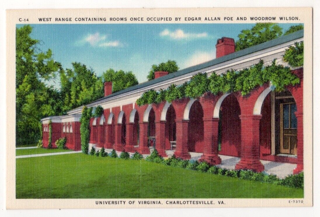 Charlottesville Virginia c1940\'s West Range Rooms, University of Virginia