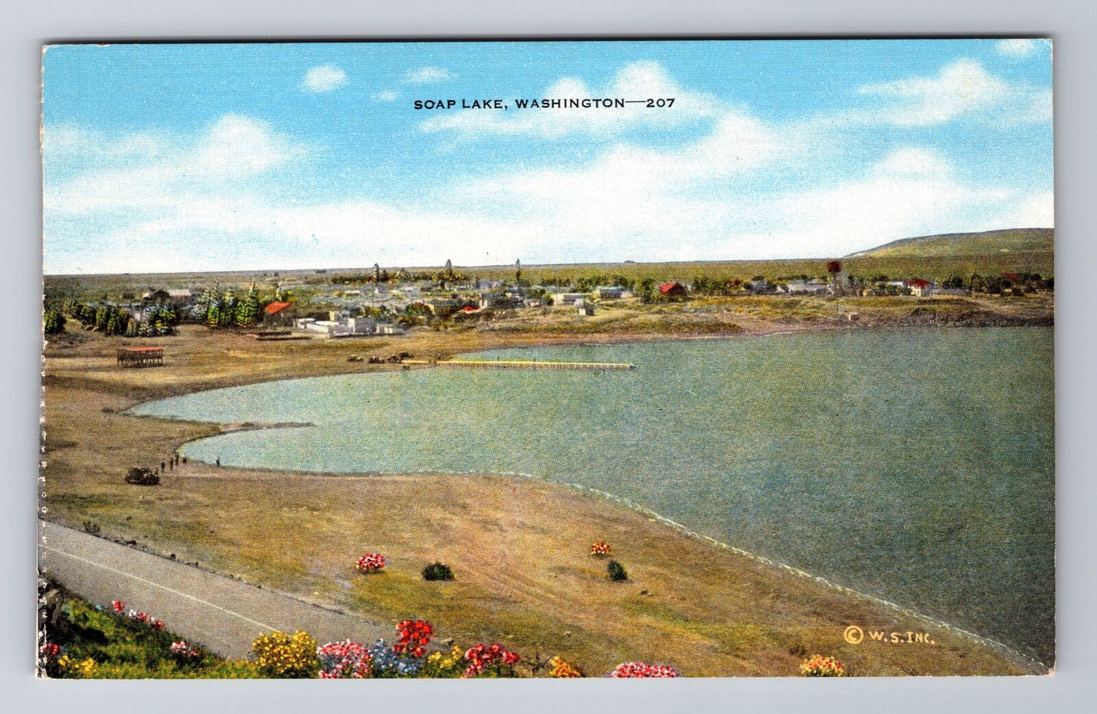 WA-Washington, Soap Lake, Antique Vintage Souvenir Postcard