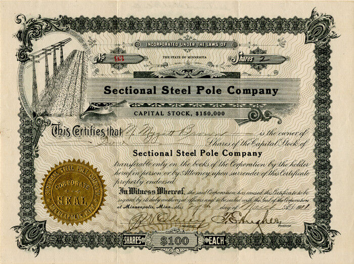 Sectional Steel Pole Co. - General Stocks