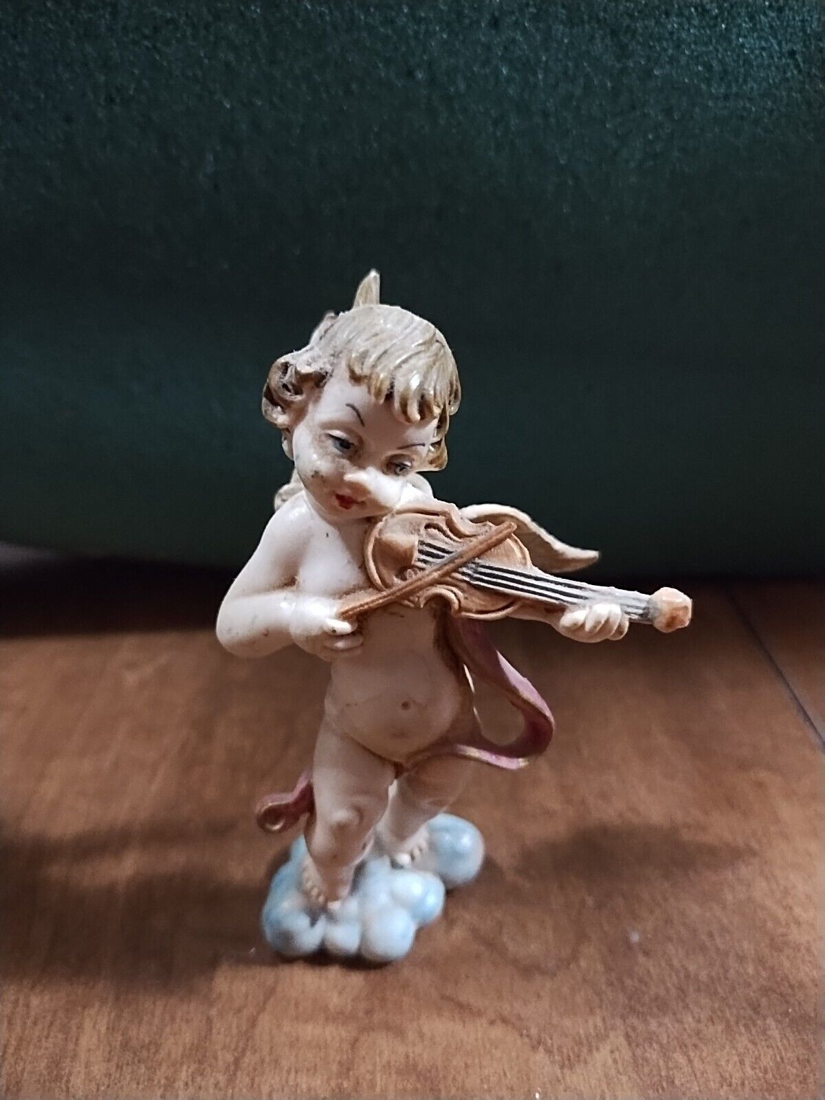 Antique Figurine: Cupid With Violin