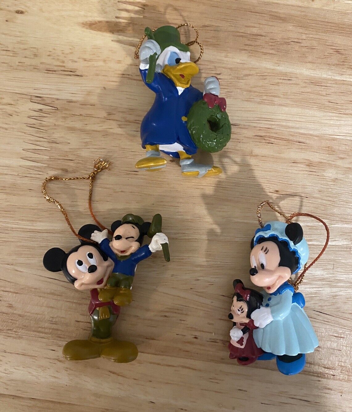Vintage Disney Mickey Christmas Carol Avon Ornaments 