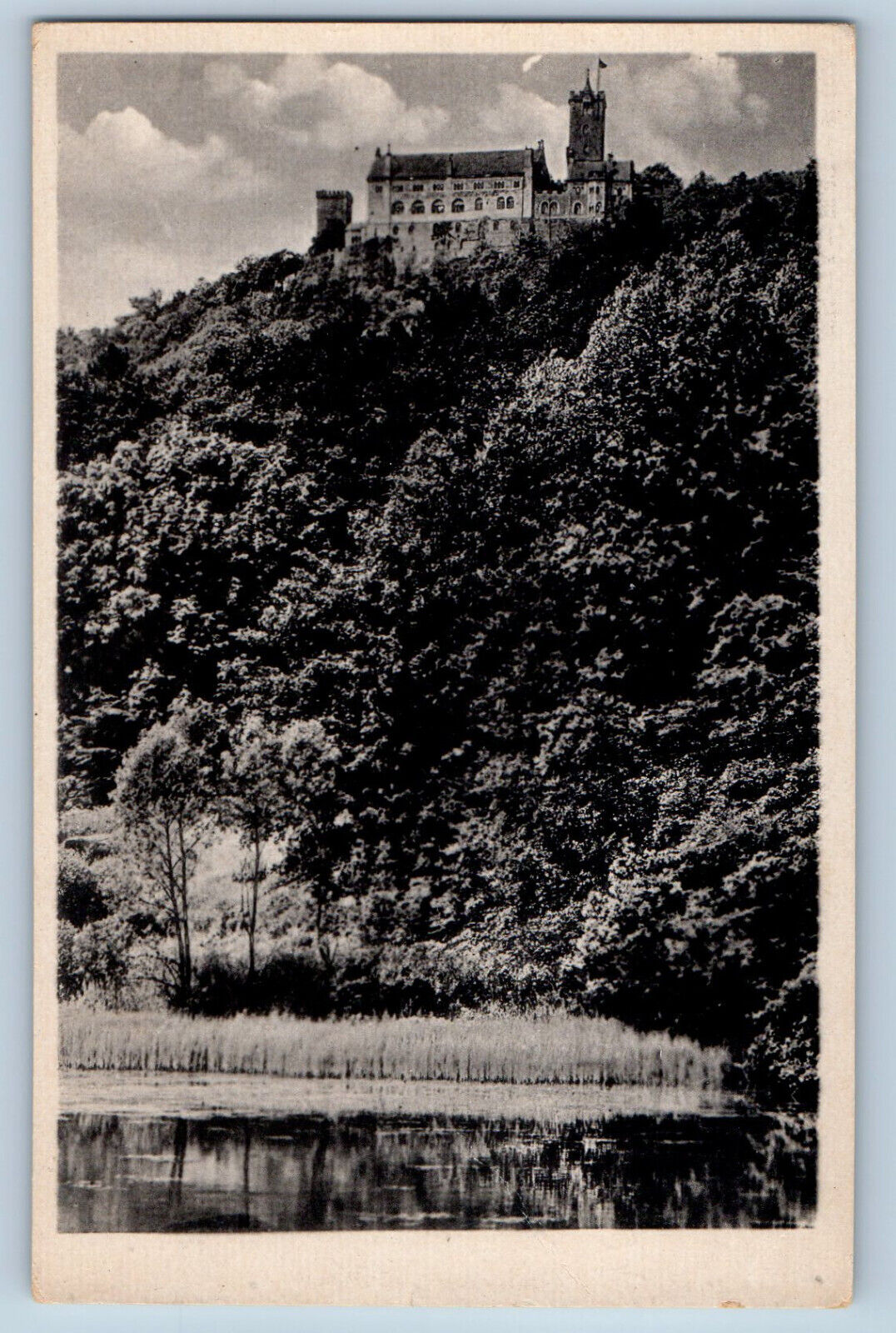 Eisenach Thuringia Germany Postcard Wartburg View c1950's Posted Vintage