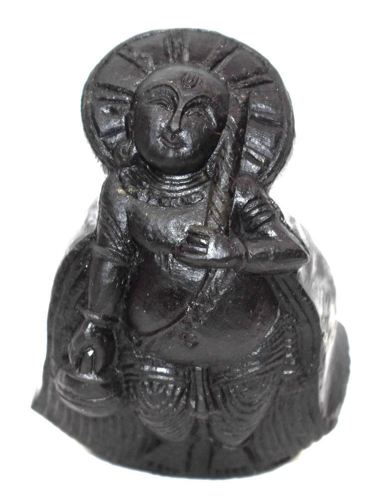 Lord Vaman Idol Carved on Natural Sudarshan Shaligram of Gandaki River Nepal