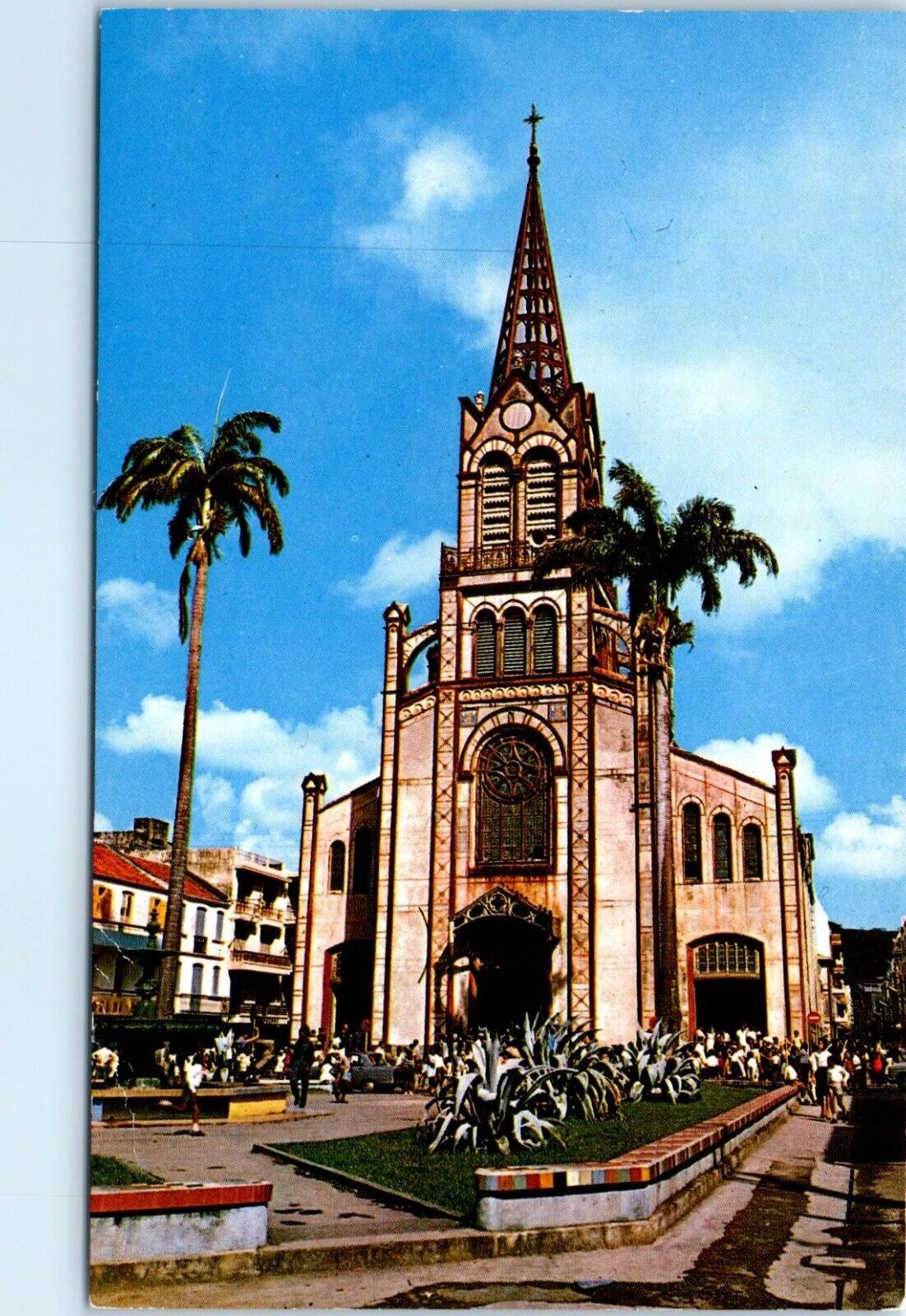 The Cathedral Fort-De-France, Martinique Island Postcard