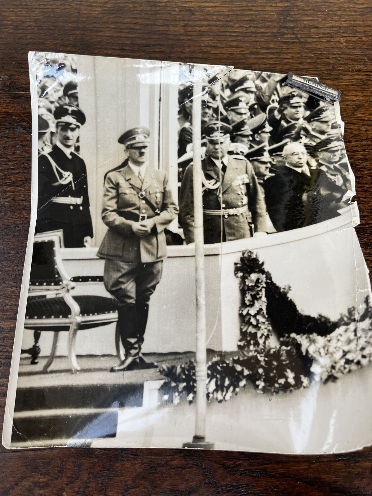 WW2 Rare Press Photo 1939 Adolph Hitlers Birthday Parade , Original From 1939 42