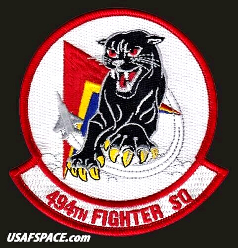 USAF 494TH FIGHTER SQ -F-15E-Strike Eagle-RAF Lakenheath, UK- ORIGINAL VEL PATCH