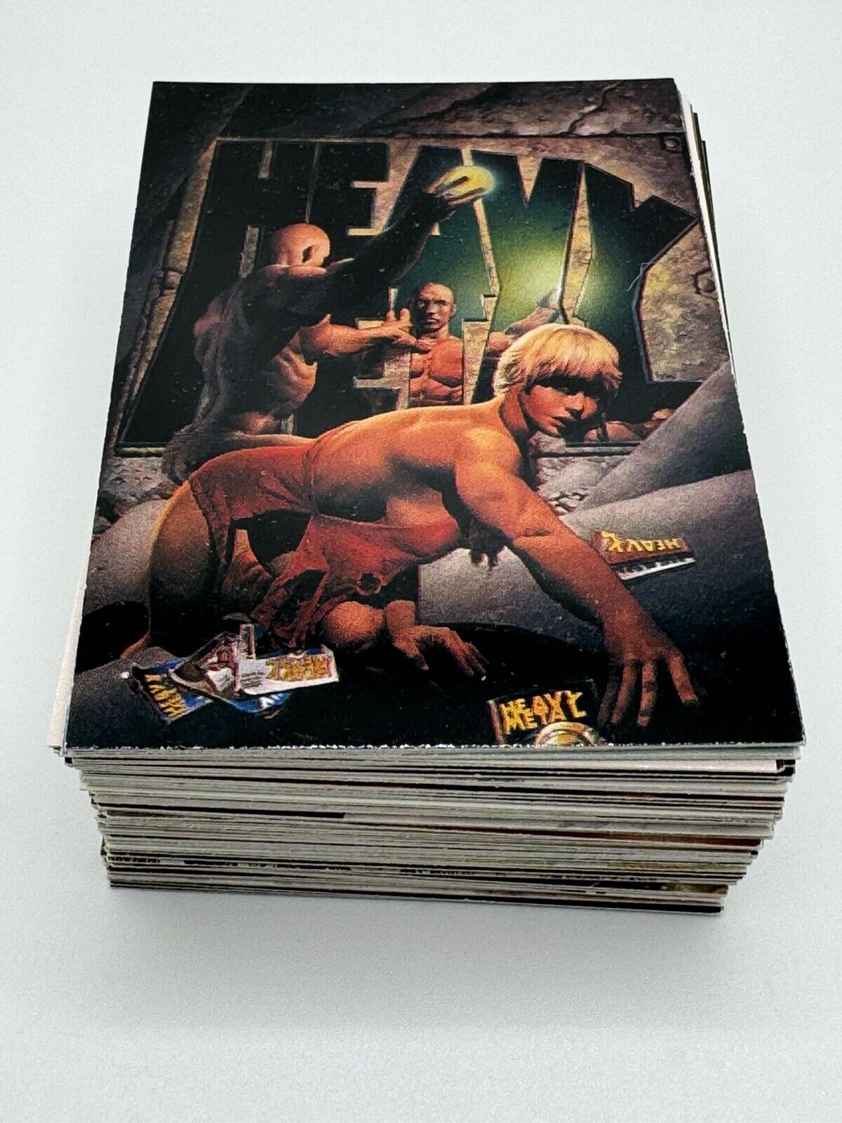 [1995] The Art of Heavy Metal Trading Card COMPLETE Set (#1-90, Comic Images) NM