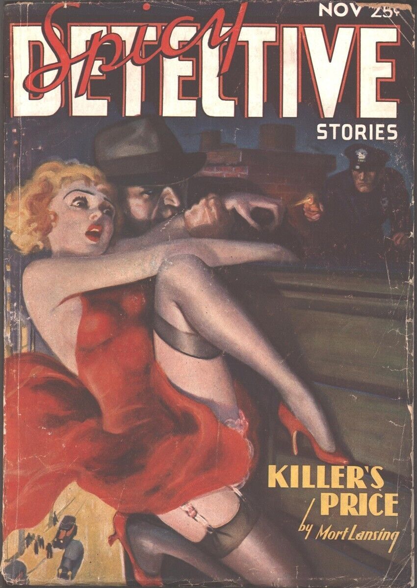 Spicy Detective 1936 November. H. J. Ward cover.   Pulp