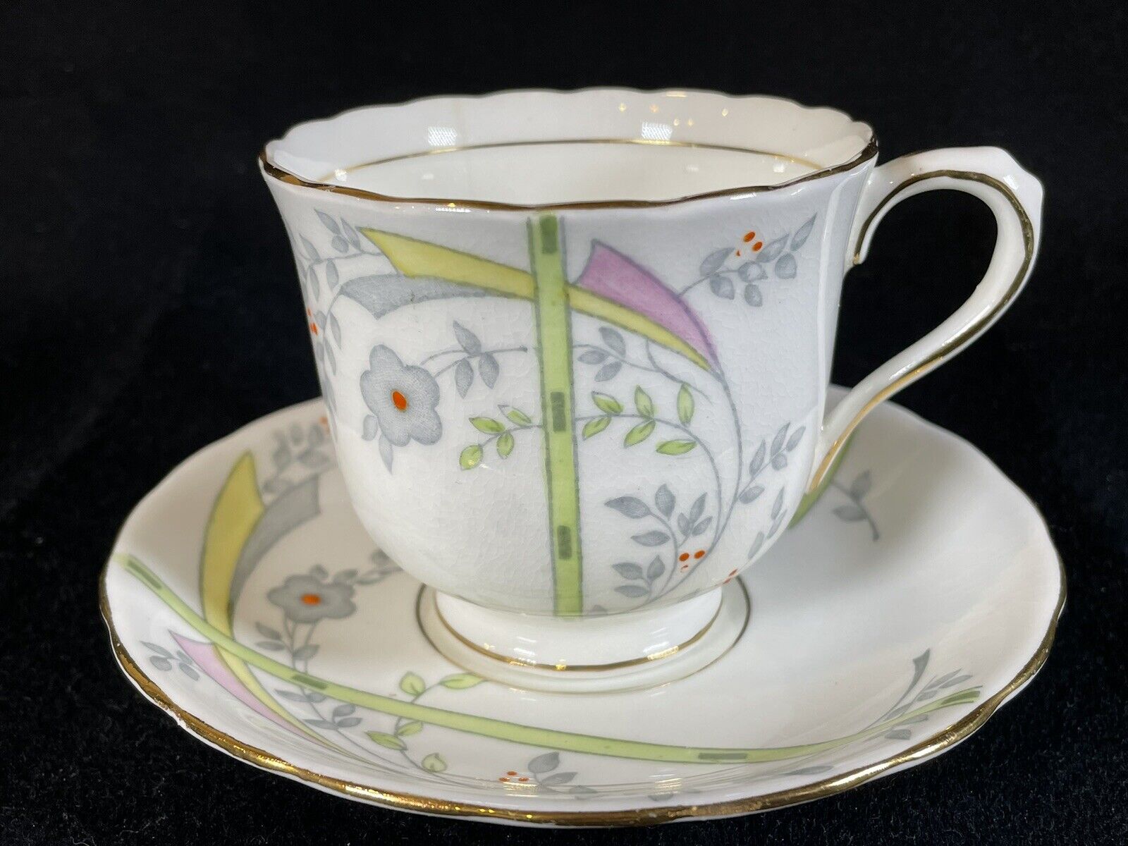 Vintage Victoria C&E (Cartwright and Edwards) teacup and saucer 1930s