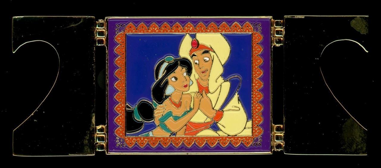 M&P Japan Jasmine & Aladdin Hinged Valentine\'s Day 2002 LE Disney Pin 9627