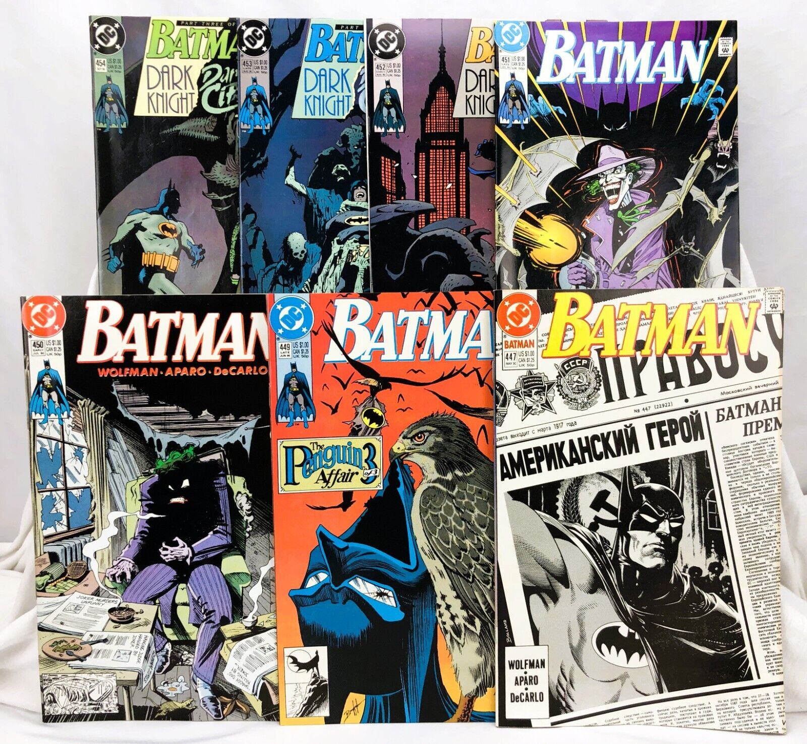 Batman #447, 449-454 (1990, DC) 7 Issue Lot
