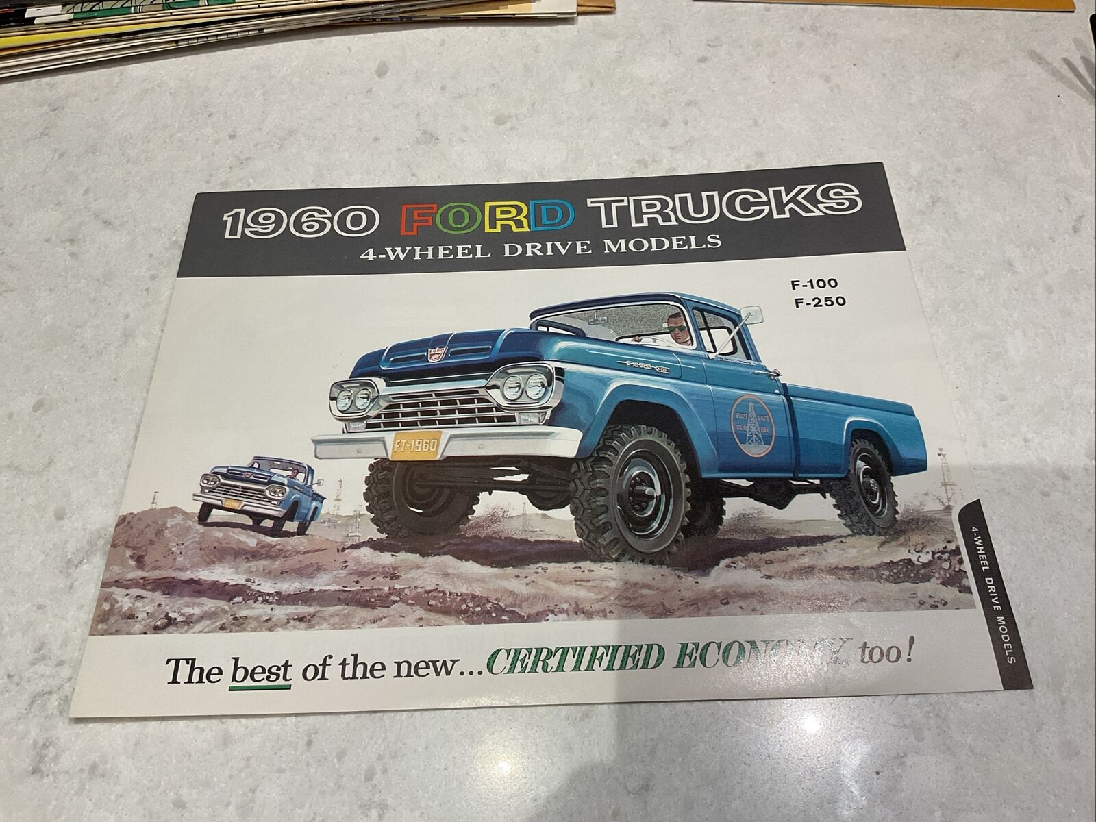 1960 Ford 4x4 Pickup Truck Sales Brochure Booklet Catalog Old Original