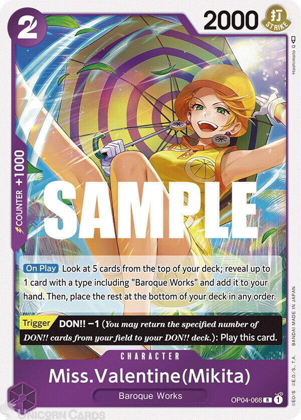OP04-066 Miss.Valentine (Mikita) :: Rare One Piece TCG Card