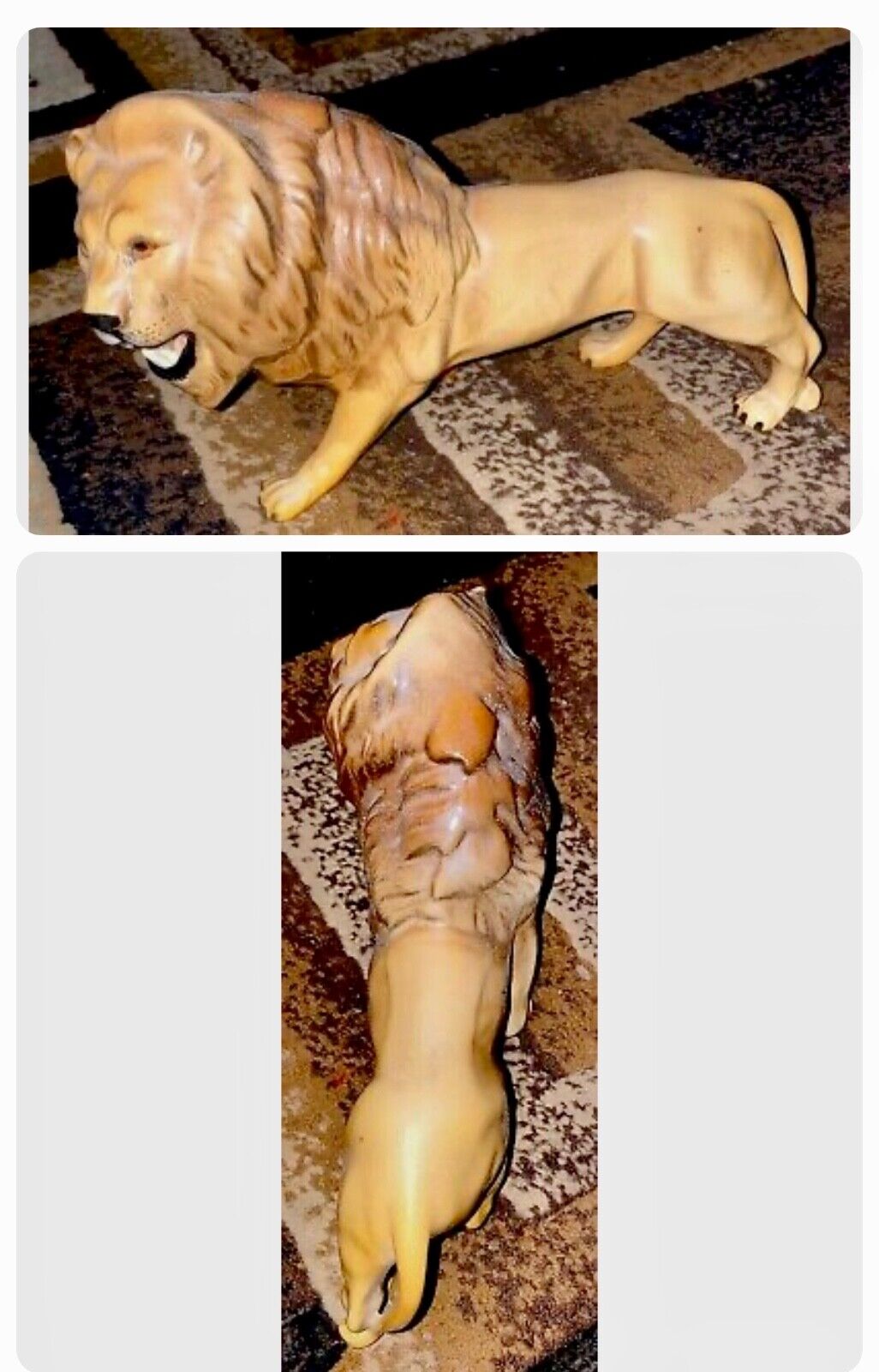 Vintage Beswick Lion Facing Left Made In England Stamped Fine English Bone China