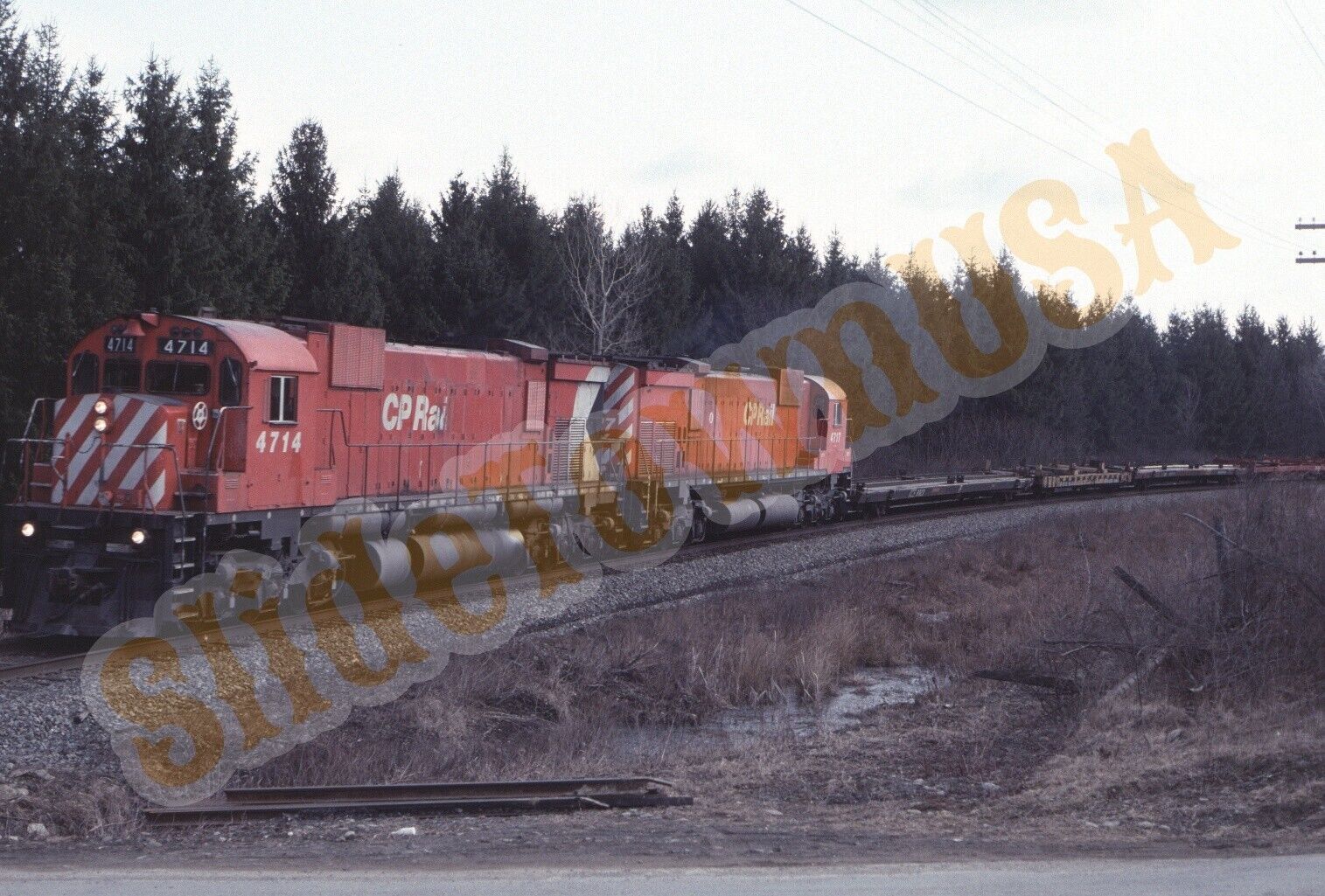 Vtg 1992 Train Slide 4714 CP Rail Engine X2P020