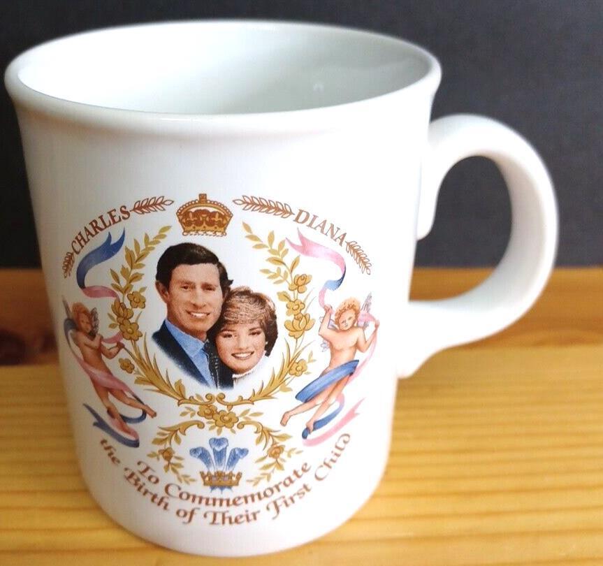Prince King Charles Diana Commemorate Birth 1982 First Child Coffee Mug England