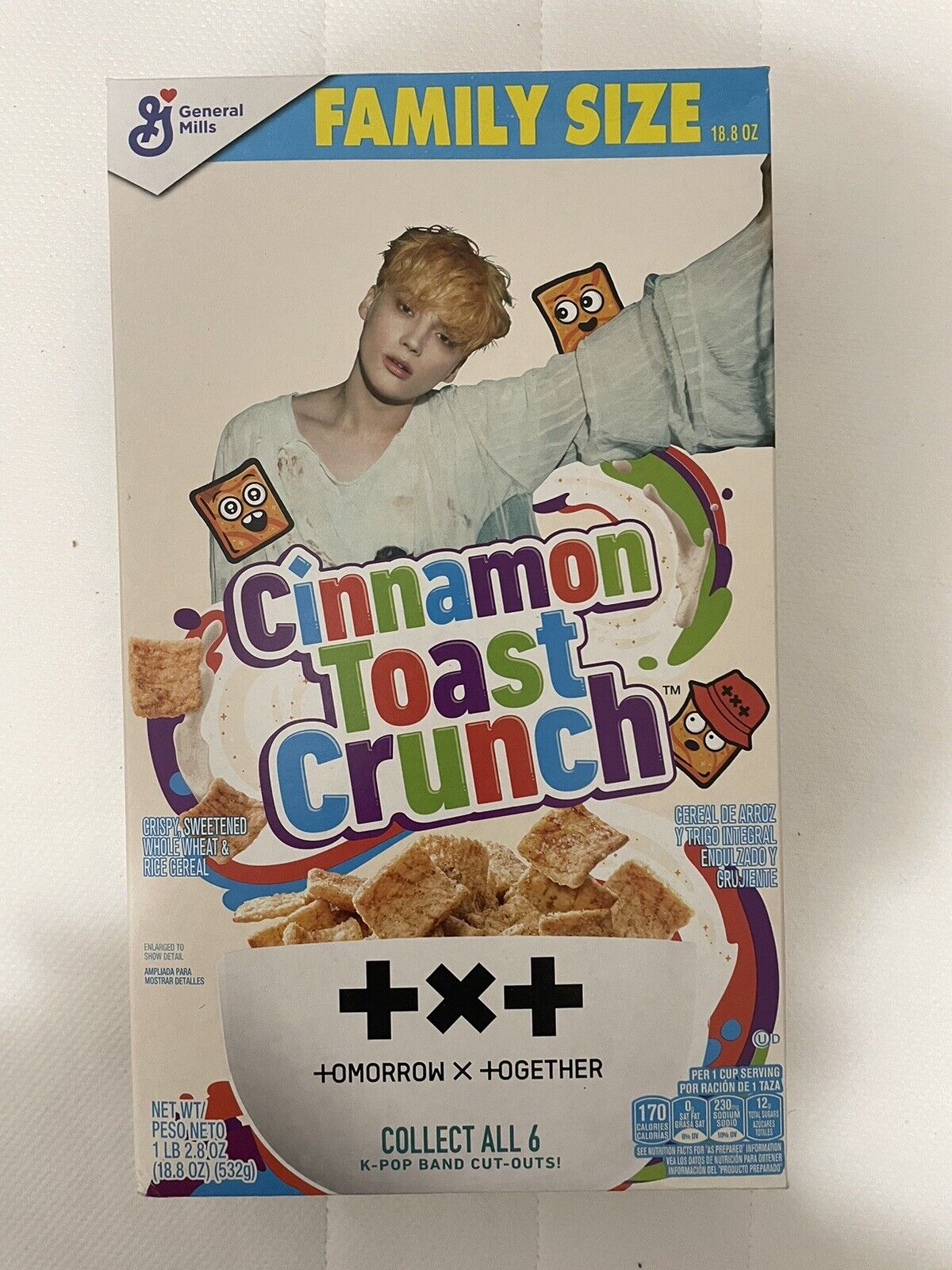 Cinnamon Toast Crunch Cereal K-Pop Txt Tomorrow X Together General Mills 18.8 oz