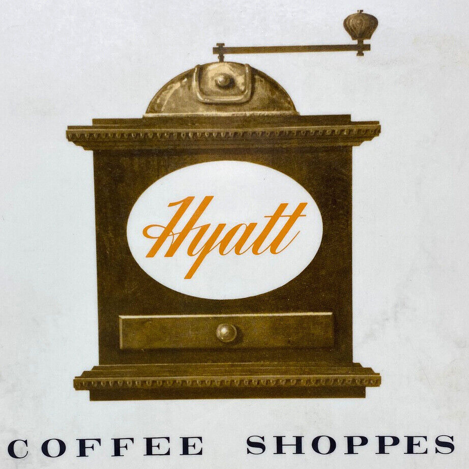 Vintage 1970s Hyatt Hotel Coffee Shoppes Shop Restaurant Menu North Carolina