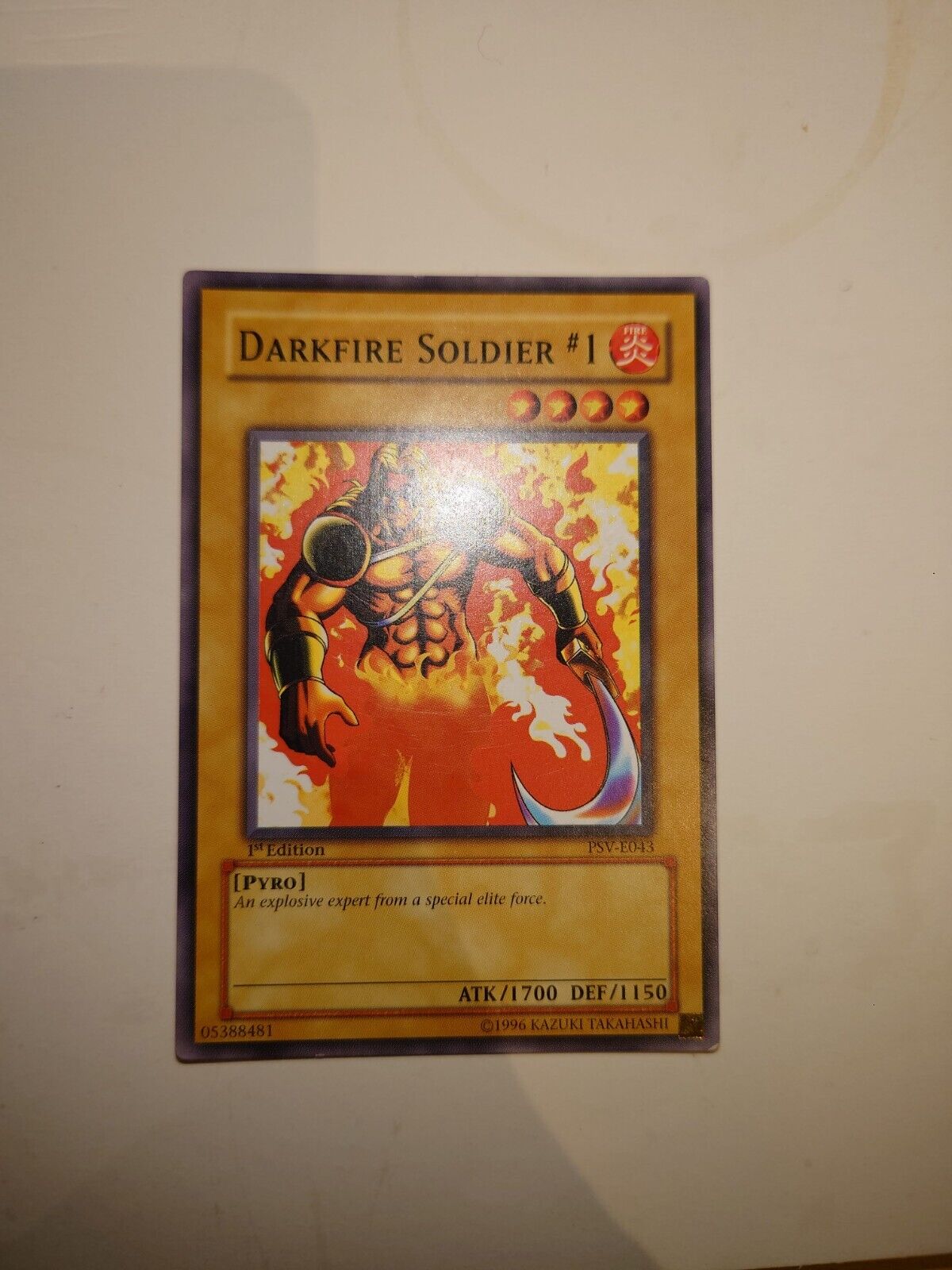 Darkfire Soldier #1 - 1st Edition PSV-E043 - YuGiOh