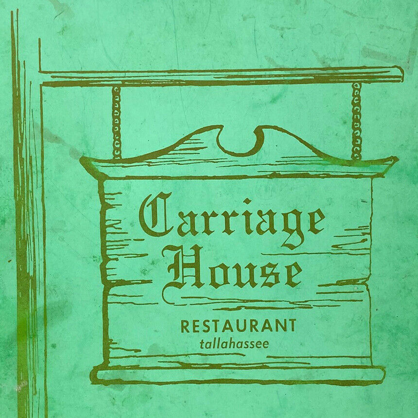 Vtg 1970s Carriage House Restaurant Northwood Mall Center Tallahassee Florida