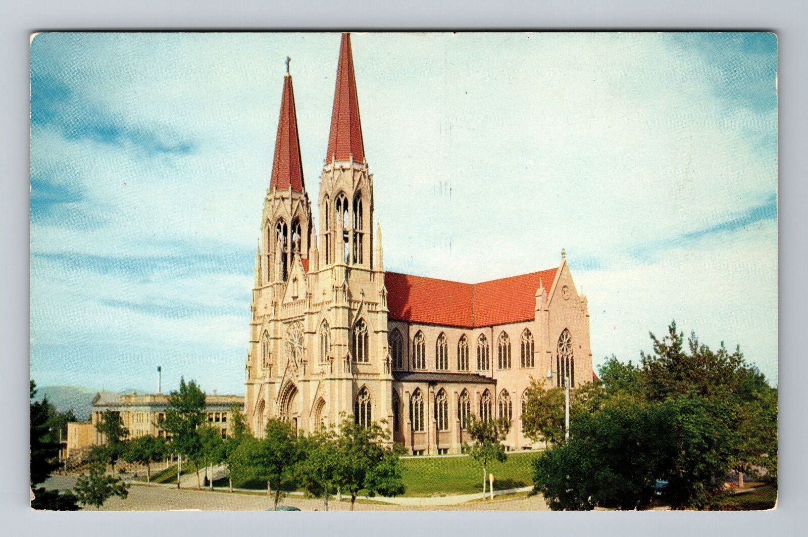 Helena MT-Montana, St Helena's Cathedral, Antique Vintage Souvenir Postcard
