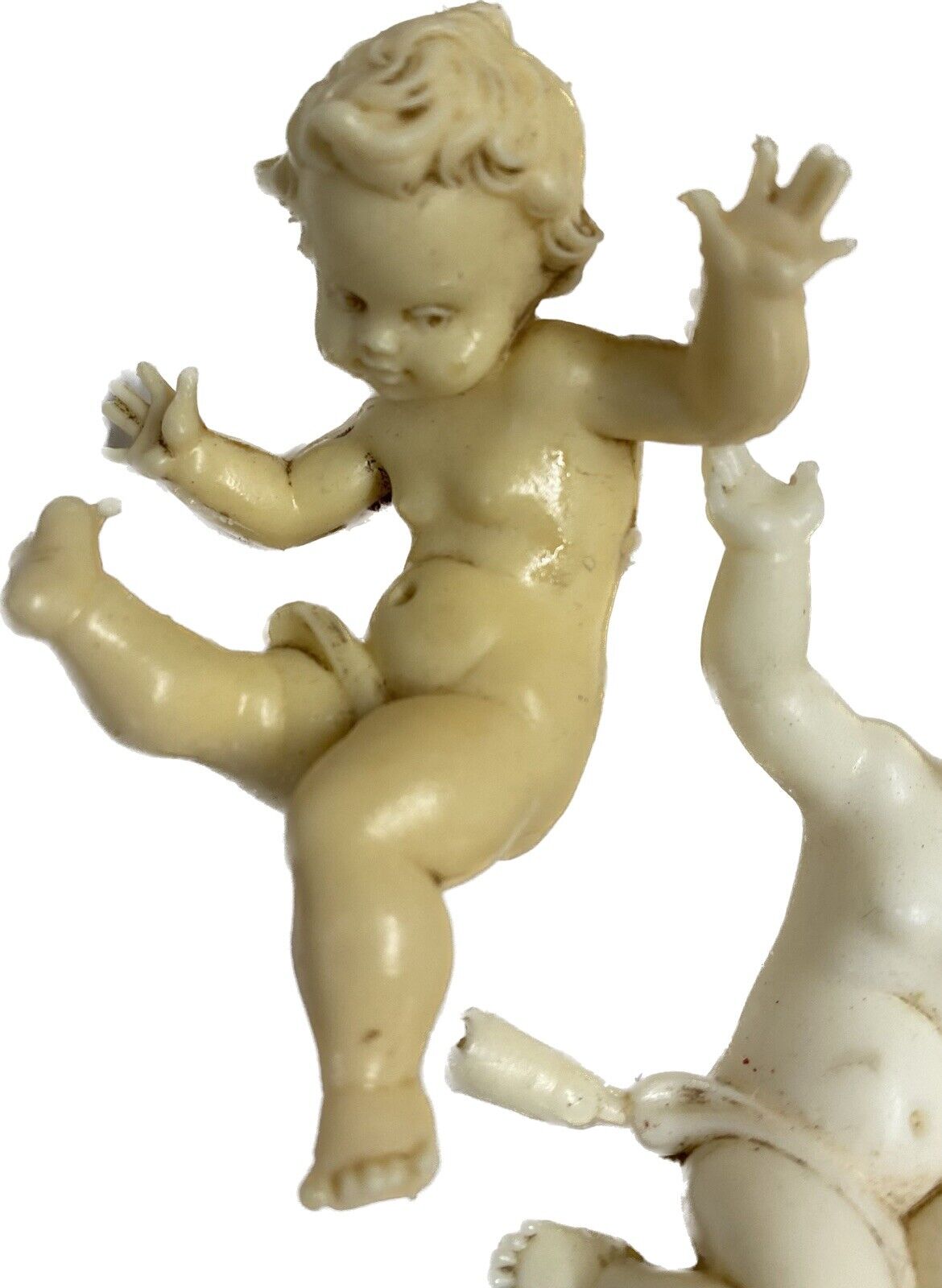 Vintage Italian Angel Cherub Baby Jesus Nativity 3 inch Resin Figurine Crafts