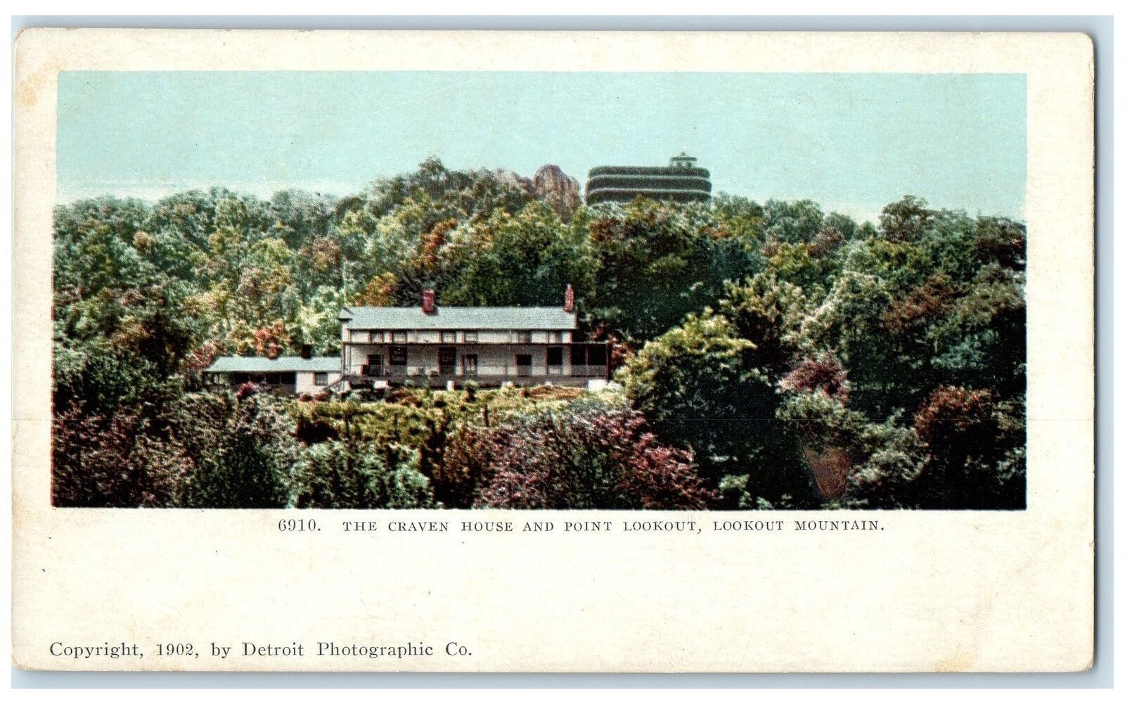 c1905\'s The Craven House And Point Lookout Chattanooga Tennessee TN Postcard