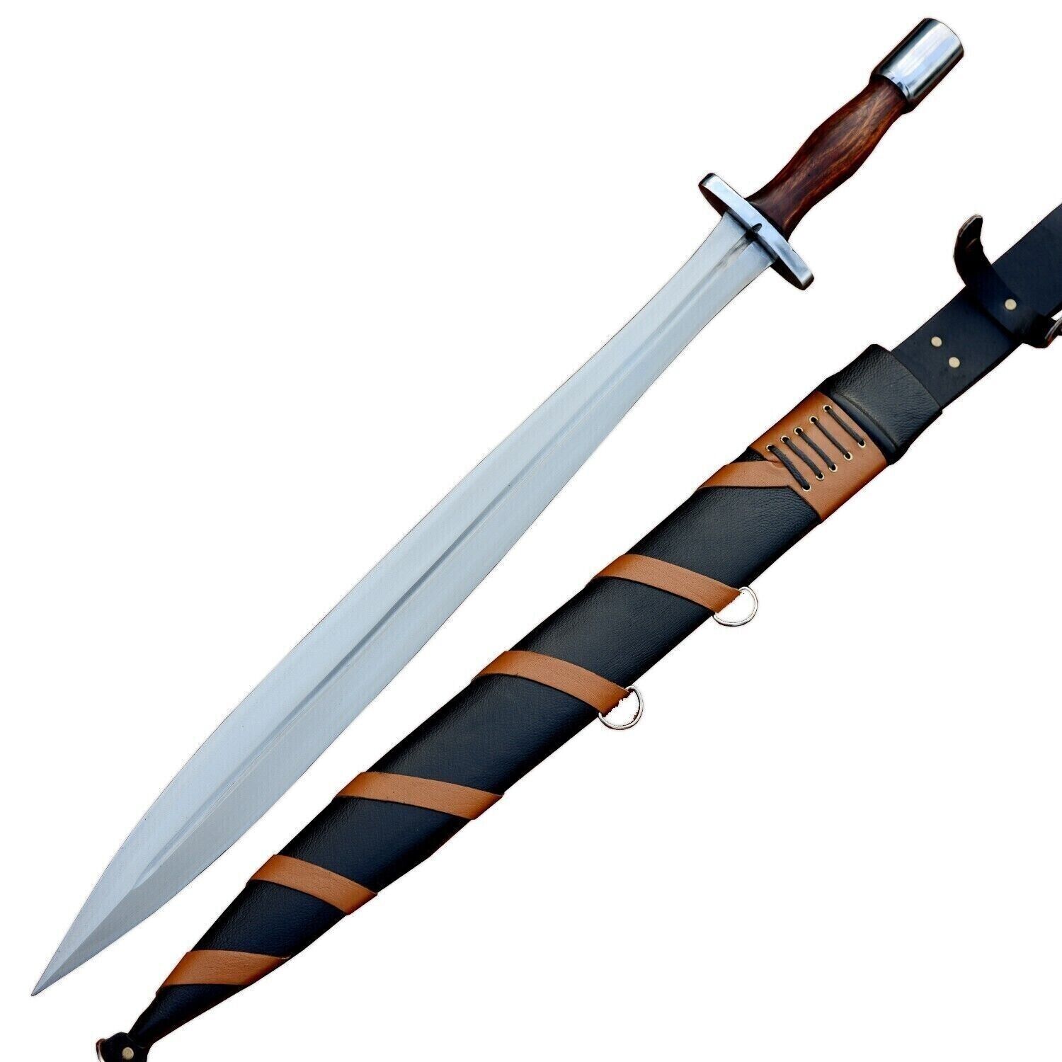 24 inches Blade Greek Xiphos Sword-Replica Sword-Hand crafted-Forged-Tempered