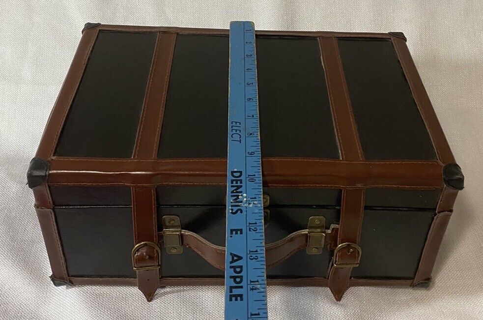 decorative suitcase box Display Storage Crafting Preowned Good Condition Nice