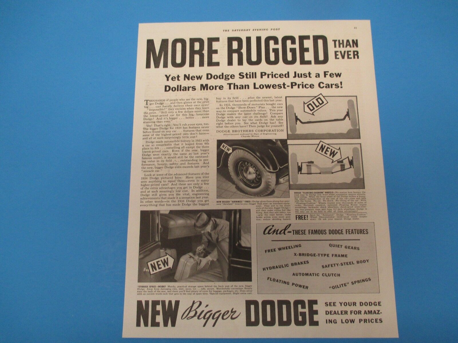 1934 More Rugged Yet New Dodge Still Priced Just a Few Dollars More, PA003