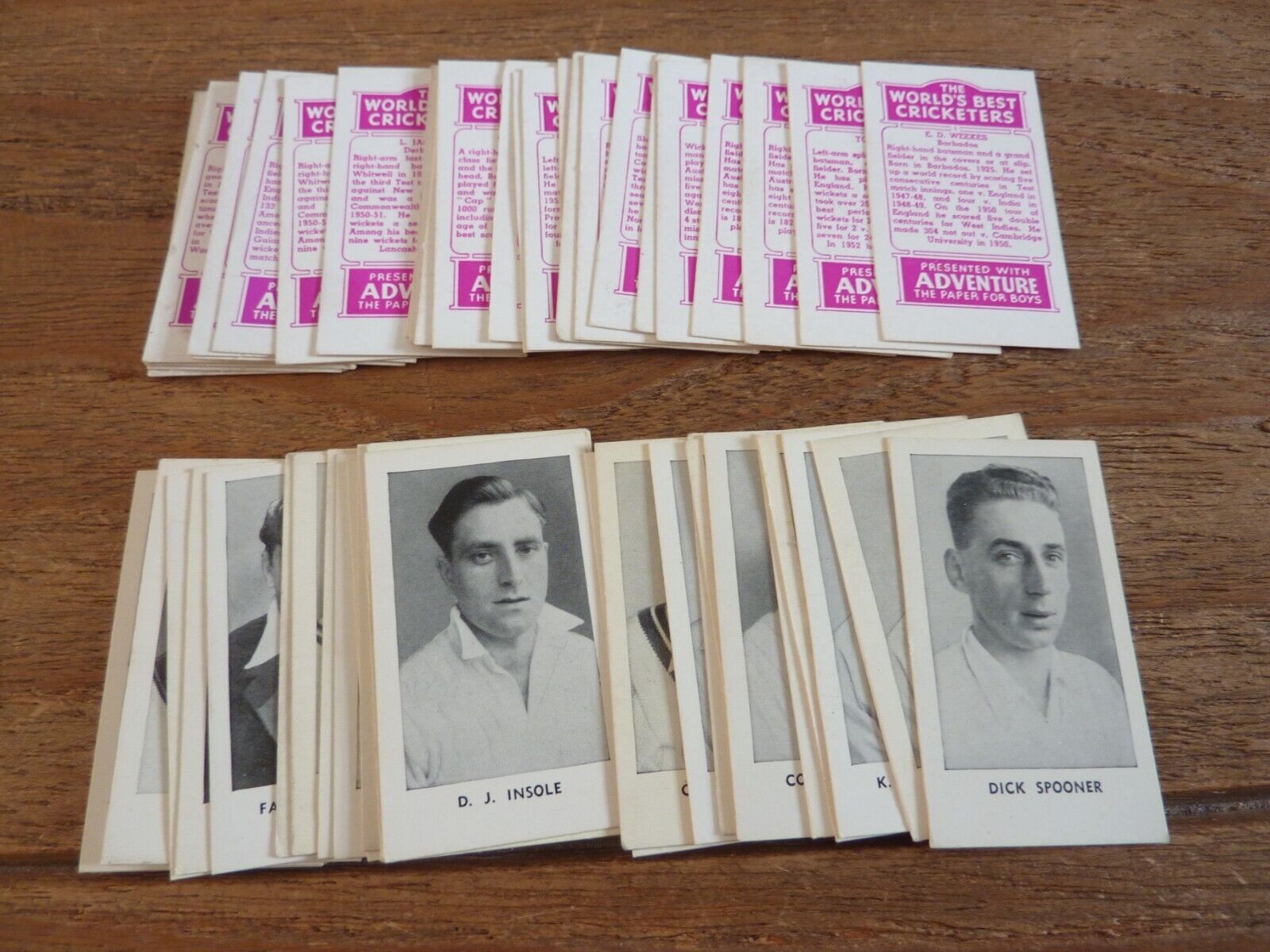 D.C Thomson - World\'s Best Cricketers Cards 1956 - VGC - Pick The Cards You Need