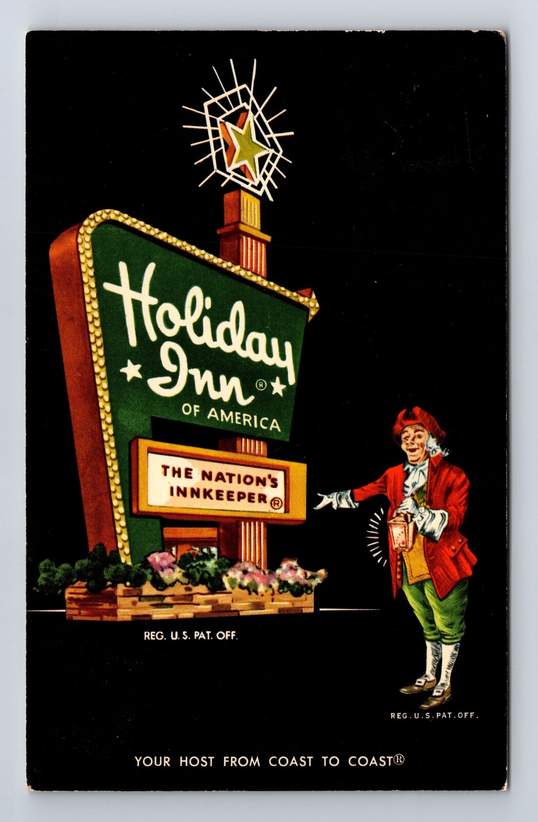 Austinburg OH-Ohio, Holiday Inn of Ashtabula, Antique Vintage Souvenir Postcard