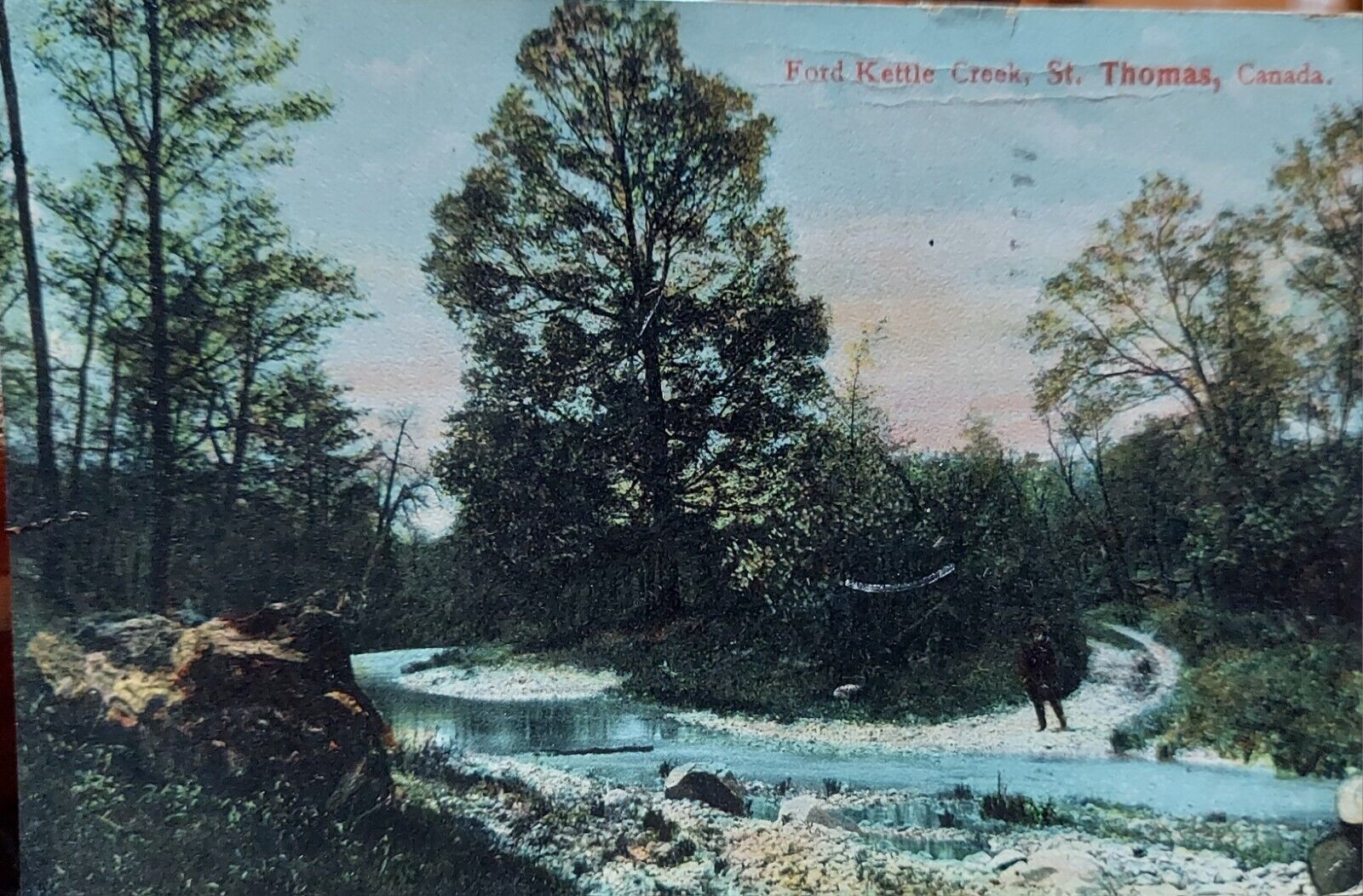 Vintage Postcard Ford Kettle Creek St Thomas Canada c1907 (A196)