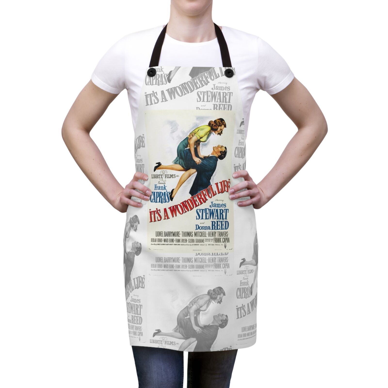 1946 It\'s a Wonderful Life Classic Movie Poster Design Printed on Aprons 